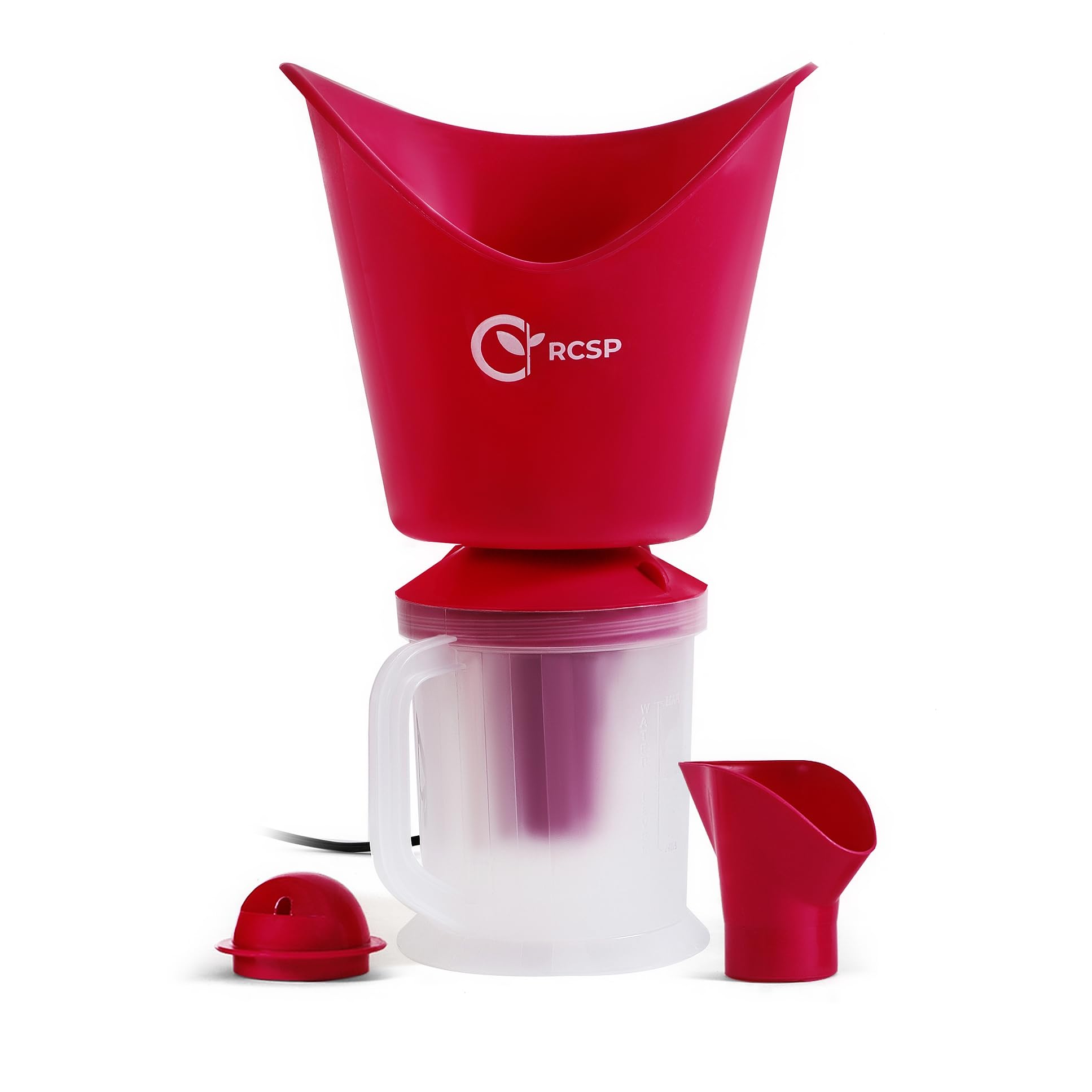 RCSP 3-in-1 Steam Vaporizer for Kids & Adults - Portable Facial Steamer, Nasal Inhaler & Cough Relief Device (Pink) - Perfect for Cold, Allergy & Skincare at Home or Travel