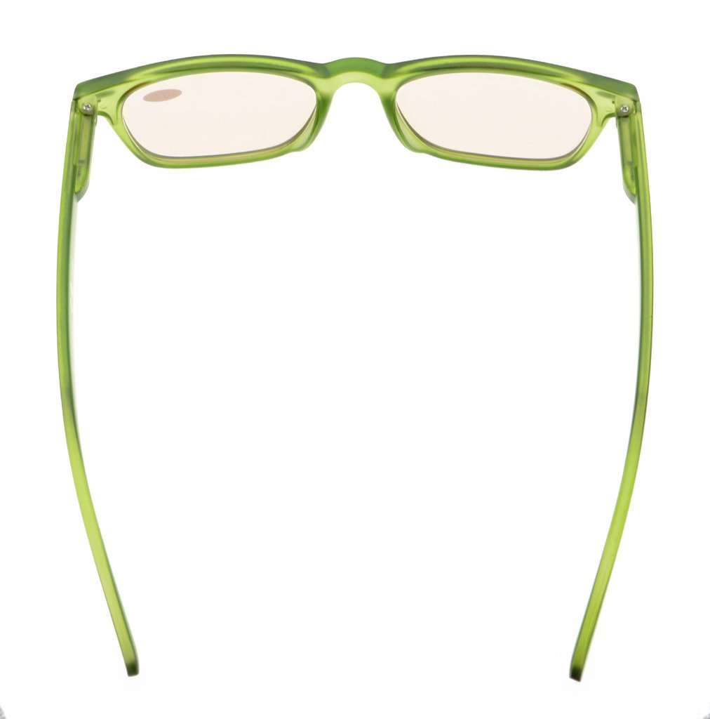 Eyekepper Blue Light Blocking Computer Glasses with Tinted Lens - Matte Green Frame +1.25 Reading Power for Digital Eye Strain Relief | Perfect for Office Work, Gaming & Screen Time