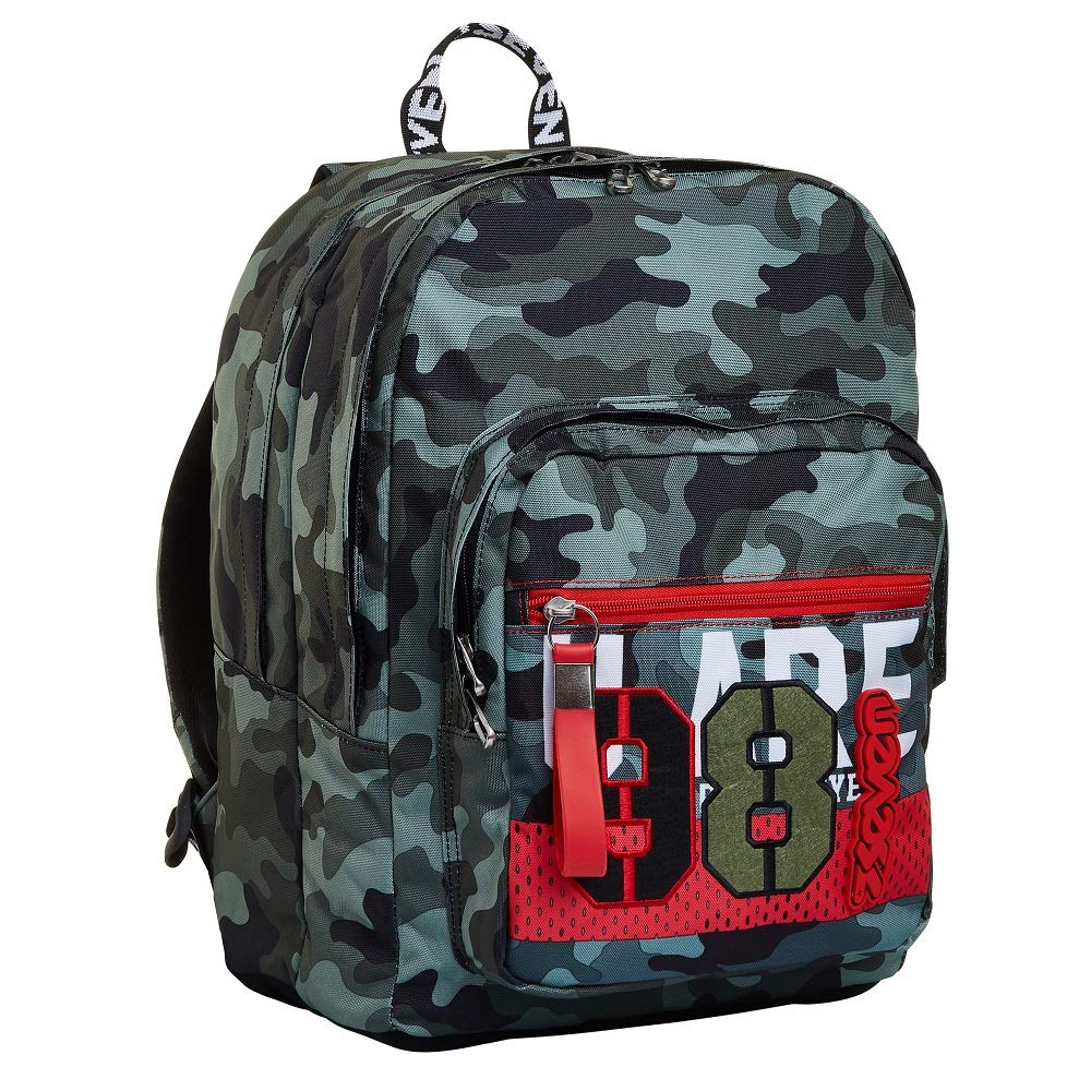 Seven School Backpack - Extra Fit, Double Compartment, Front Pocket for Kids & Teens - School & Travel