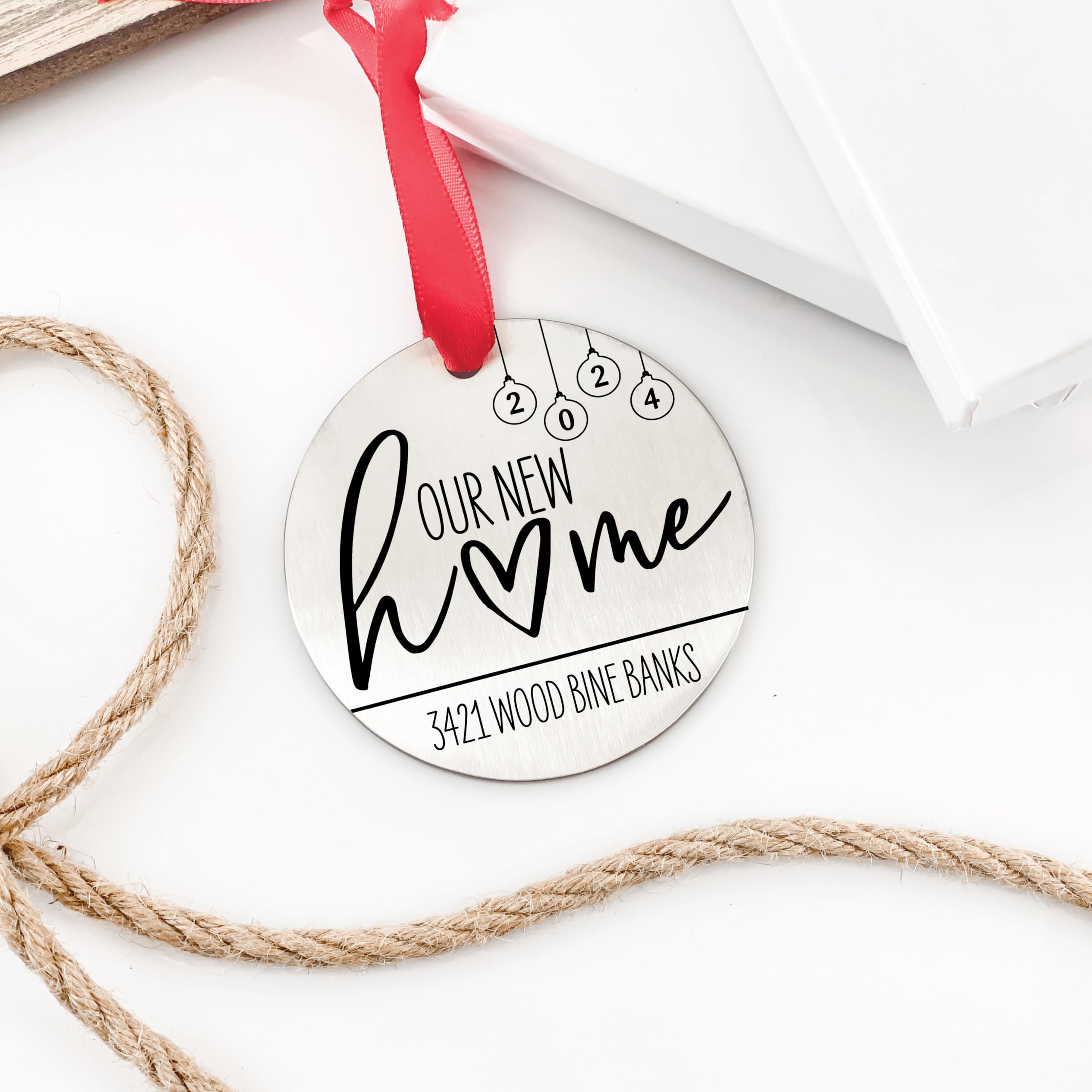 Personalized Housewarming Gift for New Home 2024 - Custom Home Ornament for New Couples & House Purchases - Perfect for Housewarming Parties & New Home Decor