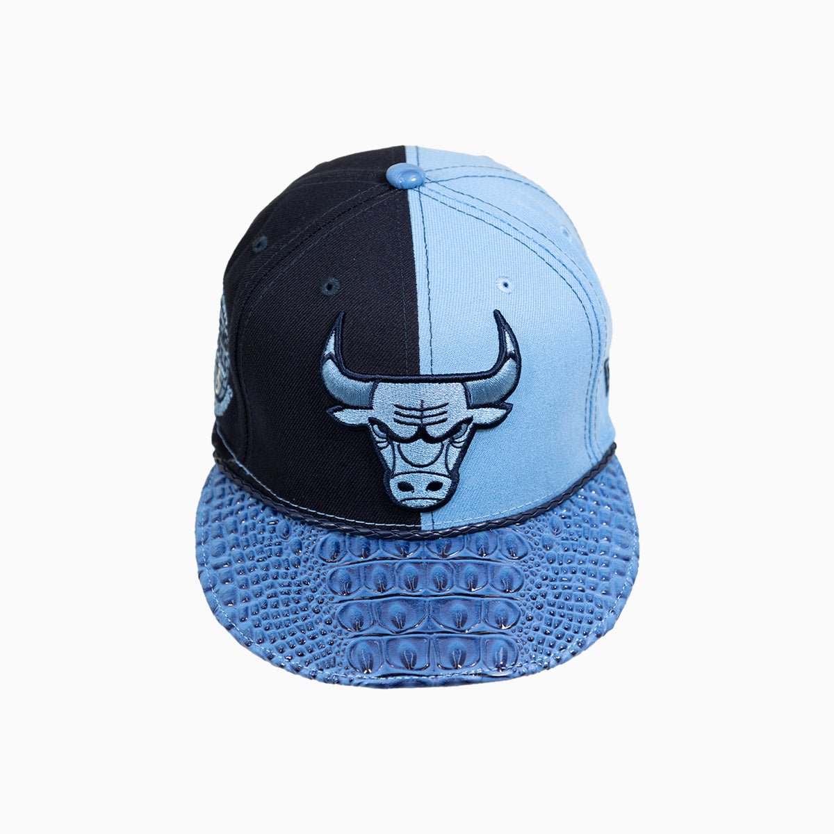 Breyer's Buck 50 Chicago Bulls NBA Snapback Hat with Genuine Leather Visor - Perfect for Basketball Games, Streetwear Fashion & Sports Fans