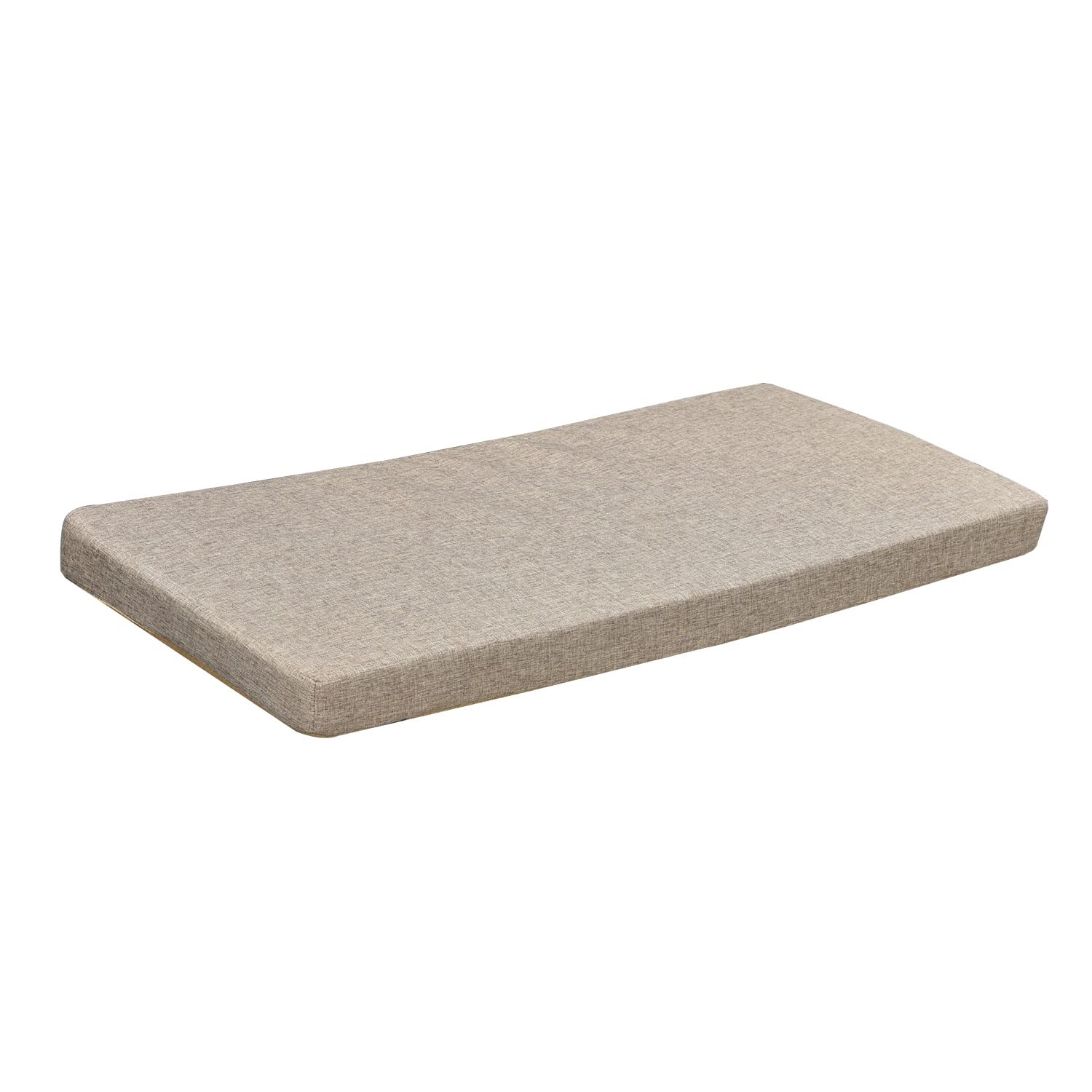 **30x14 Inch No-Slip Washable Bay Window Seat Cushion with Zipper – Light Khaki – Indoor Furniture & Piano Bench Cushion for Cozy Reading Nook & Home Decor**