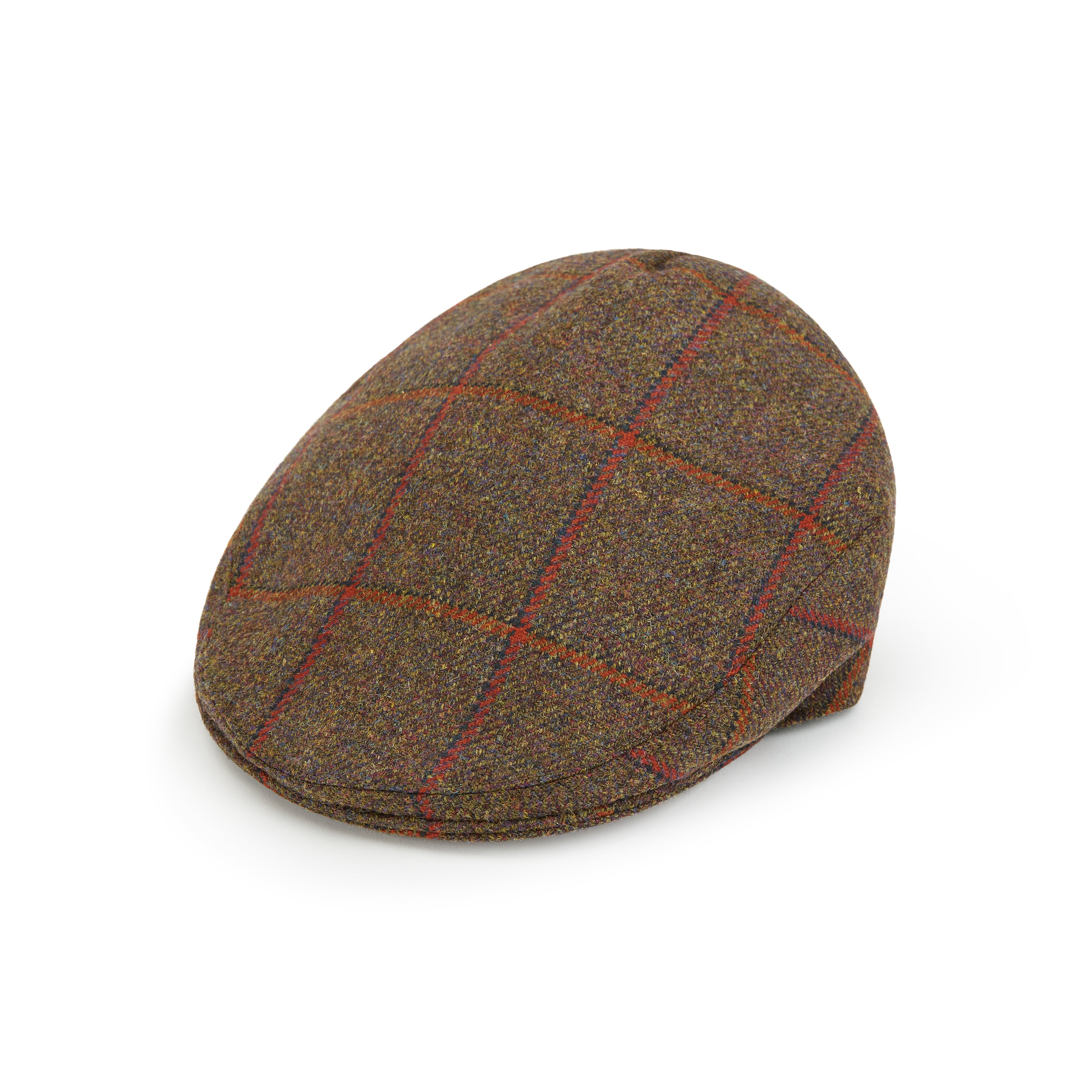 Heydon Green Window Pane Tweed Flat Cap - Vintage Style Wool Hat for Men | Perfect for Outdoor Activities, Casual Wear & Fashion Accessories