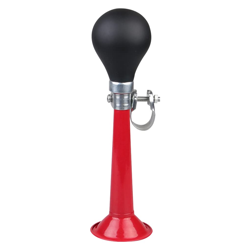Vintage Metal Twisted Air Horn for Bicycle, Car, Cart - Loud Retro Snail Siren (5.5x5.5x21cm, Black) - Perfect for Outdoor Safety, Cycling, Camping & Emergency Alerts