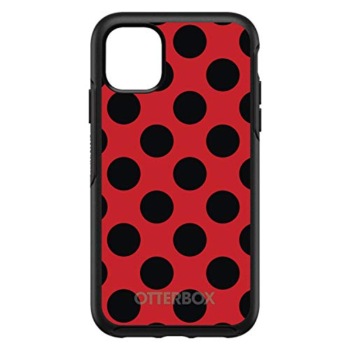 Black & Red Polka Dots On Black Case