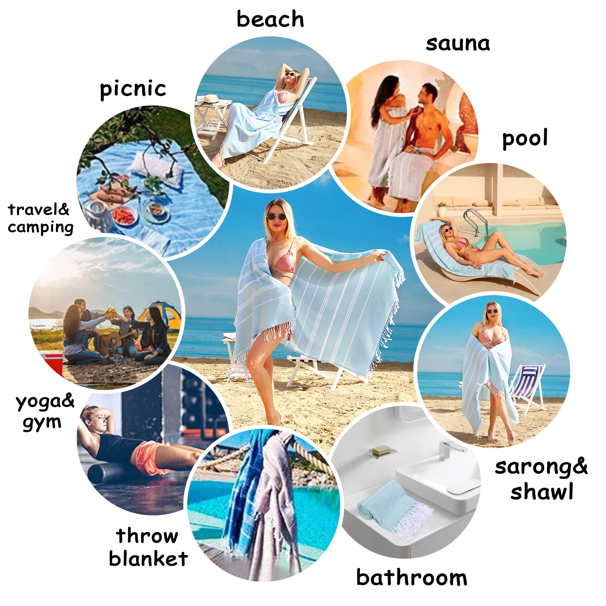 Premium 2-Pack Oversized Beach Towels 39