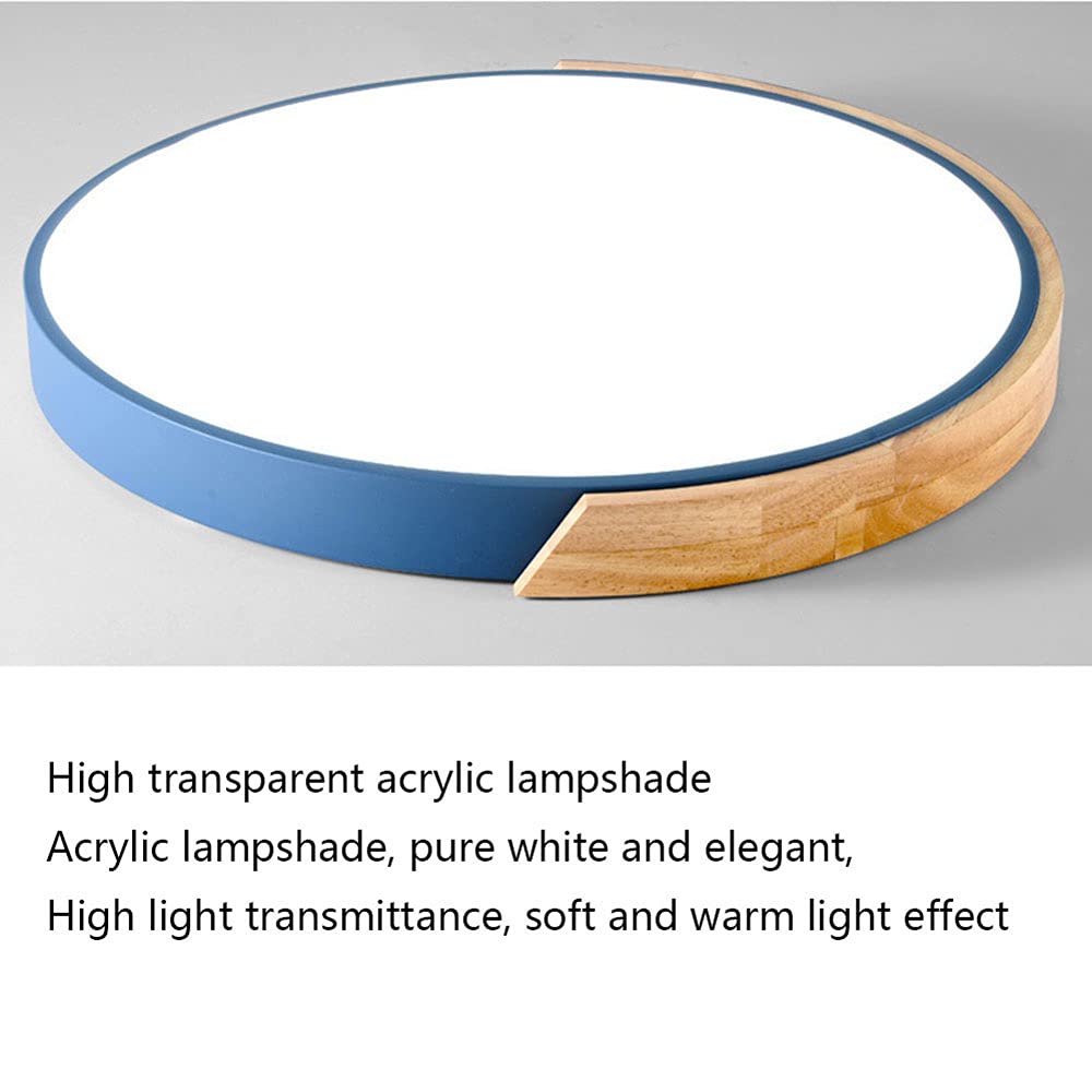 Tri-Color Dimmable LED Panel Ceiling Light - Flush Mount, Easy to Install, Nordic Macaron Style for Kids Room & Bedroom Lighting Fixtures | Energy Saving, Modern Home & Office Lighting Solution