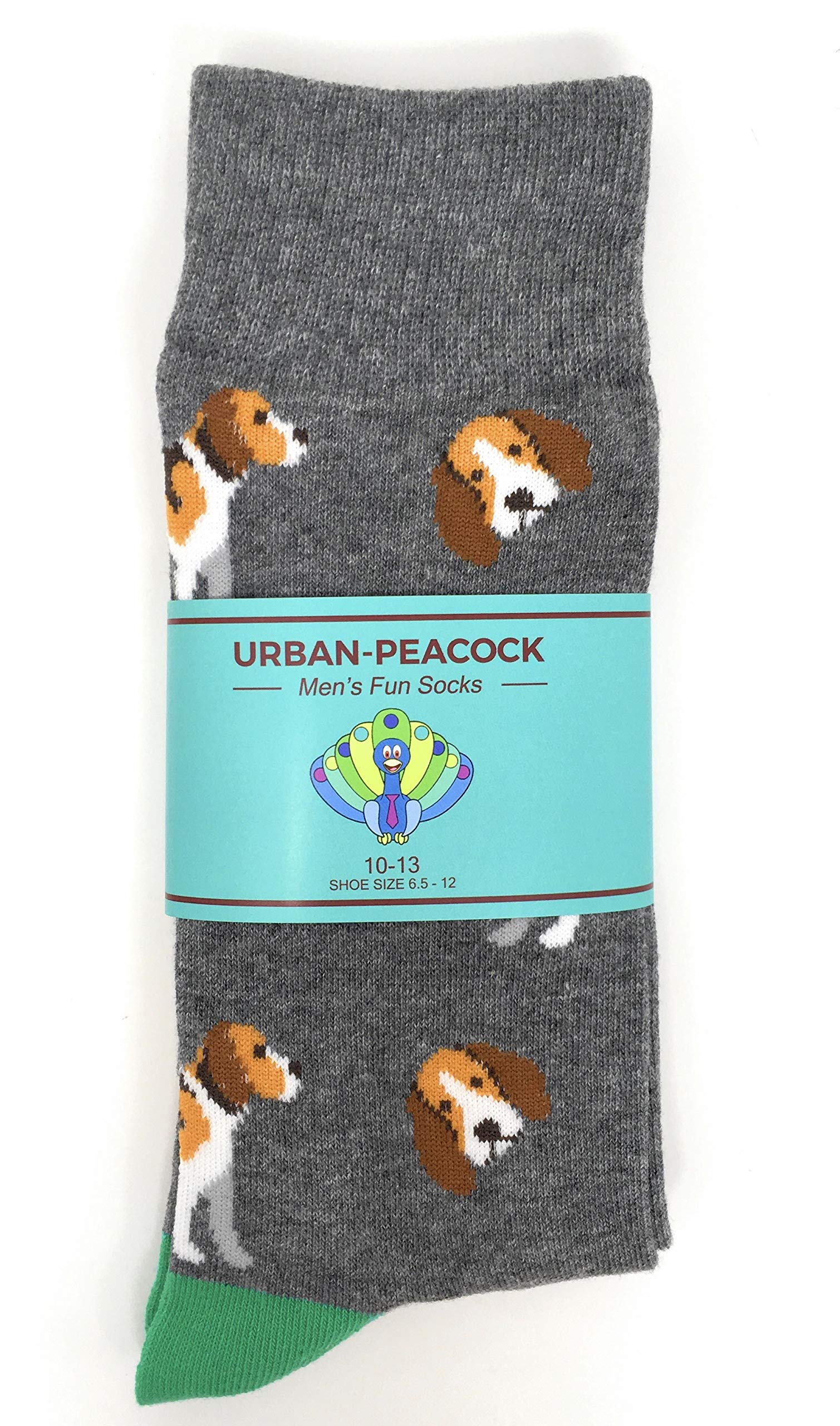 Fun & Stylish Men's Novelty Socks - 6 Pack Assorted Designs for Casual Wear, Gifts & Everyday Comfort - Cotton Blend Crew Socks for Work, Gym & Home