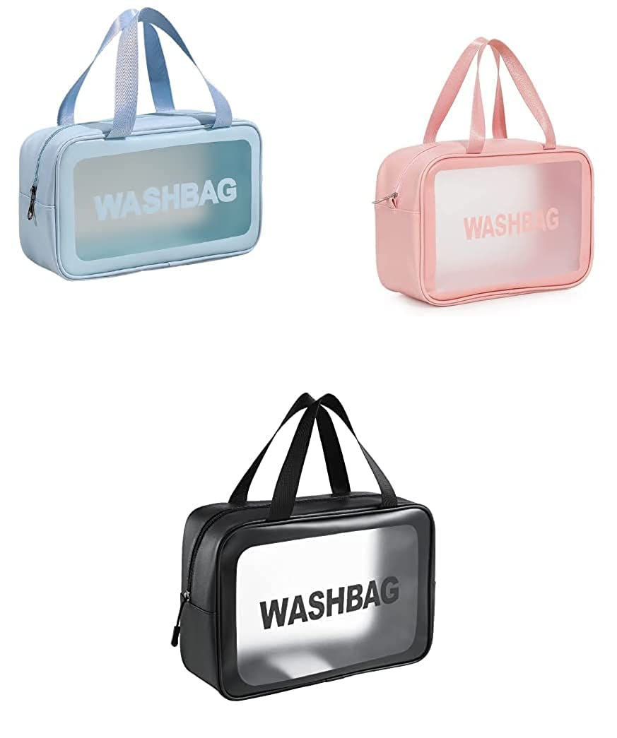Vital Creations Clear Makeup Pouch - Travel Cosmetic Organizer for Women & Girls | Perfect for Toiletries & Essentials