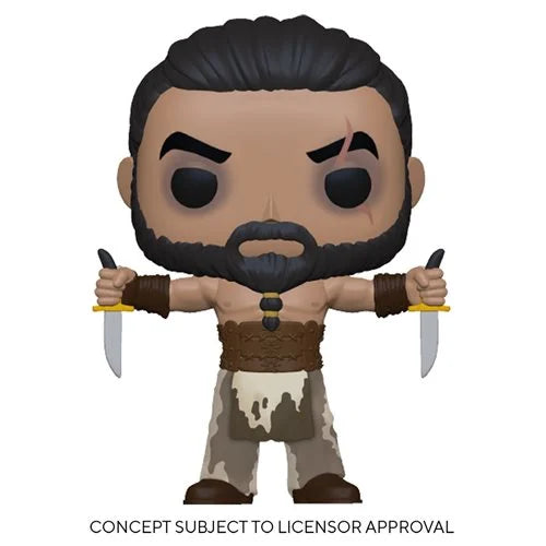 Game of Thrones Khal Drogo with Daggers Pop! Vinyl Figure #90 - Funko Pop Collectible for GOT Fans, Perfect for Display & Gift Giving