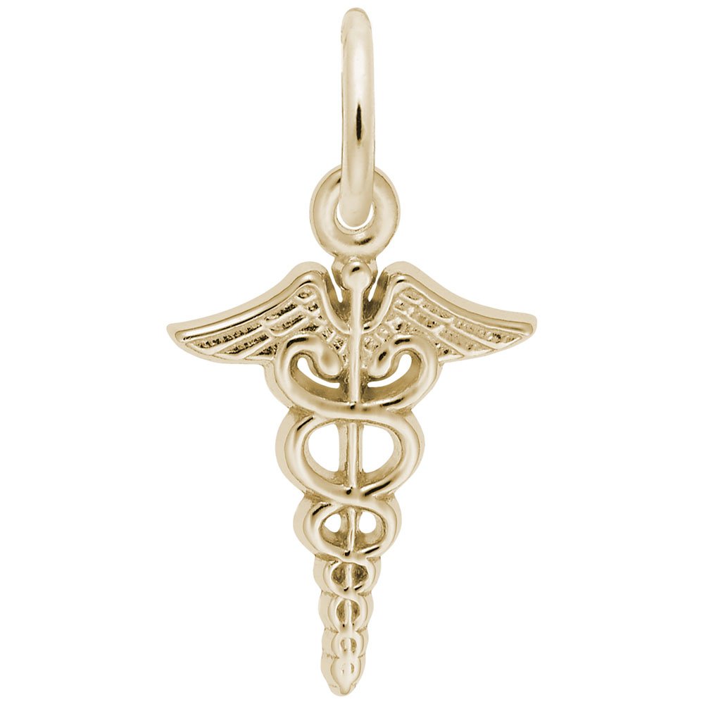 Caduceus Charm for Jewelry - Perfect for Bracelets & Necklaces
