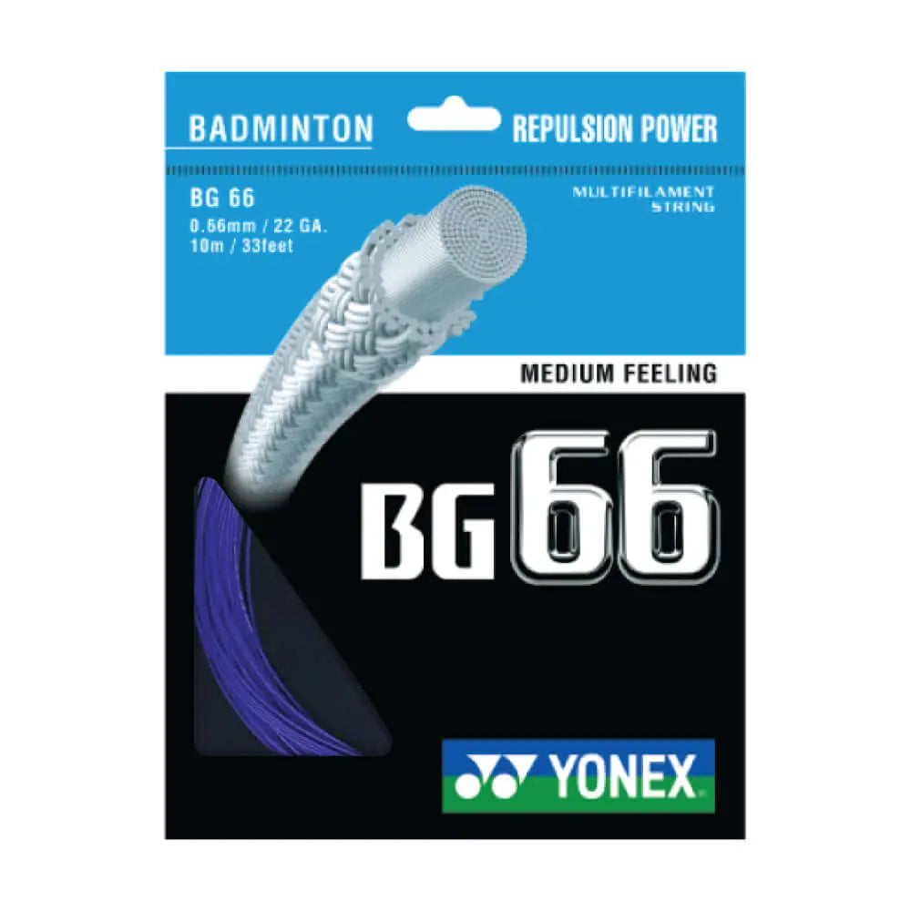 Yonex BG 66 10m Badminton String - High Performance, Durable (9 Color Options) for Professional & Recreational Players | Perfect for Tournaments & Training Sessions