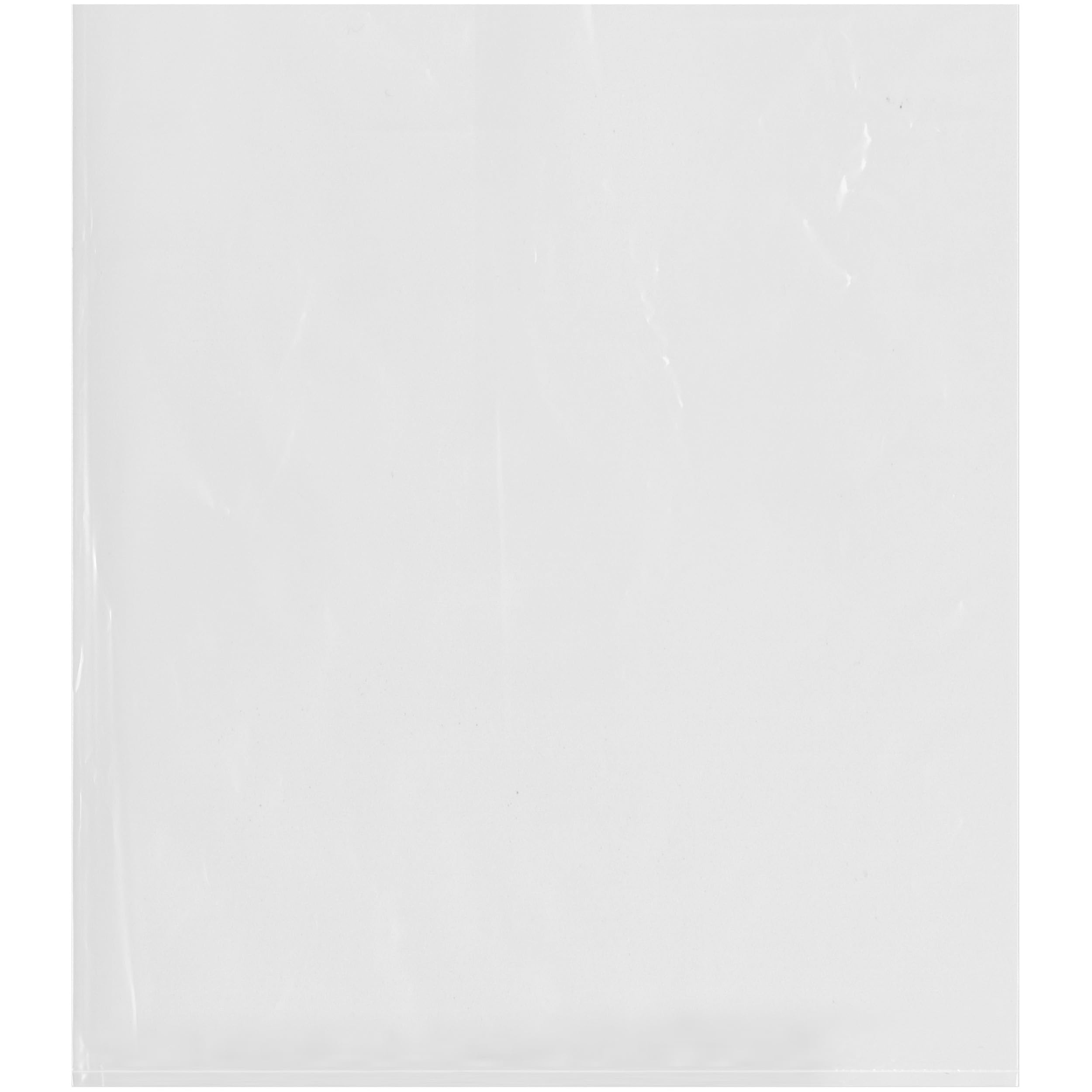 200 Pack 14x16 Inch Clear Plastic Poly Bags - 2 Mil Flat for Storage & Packaging