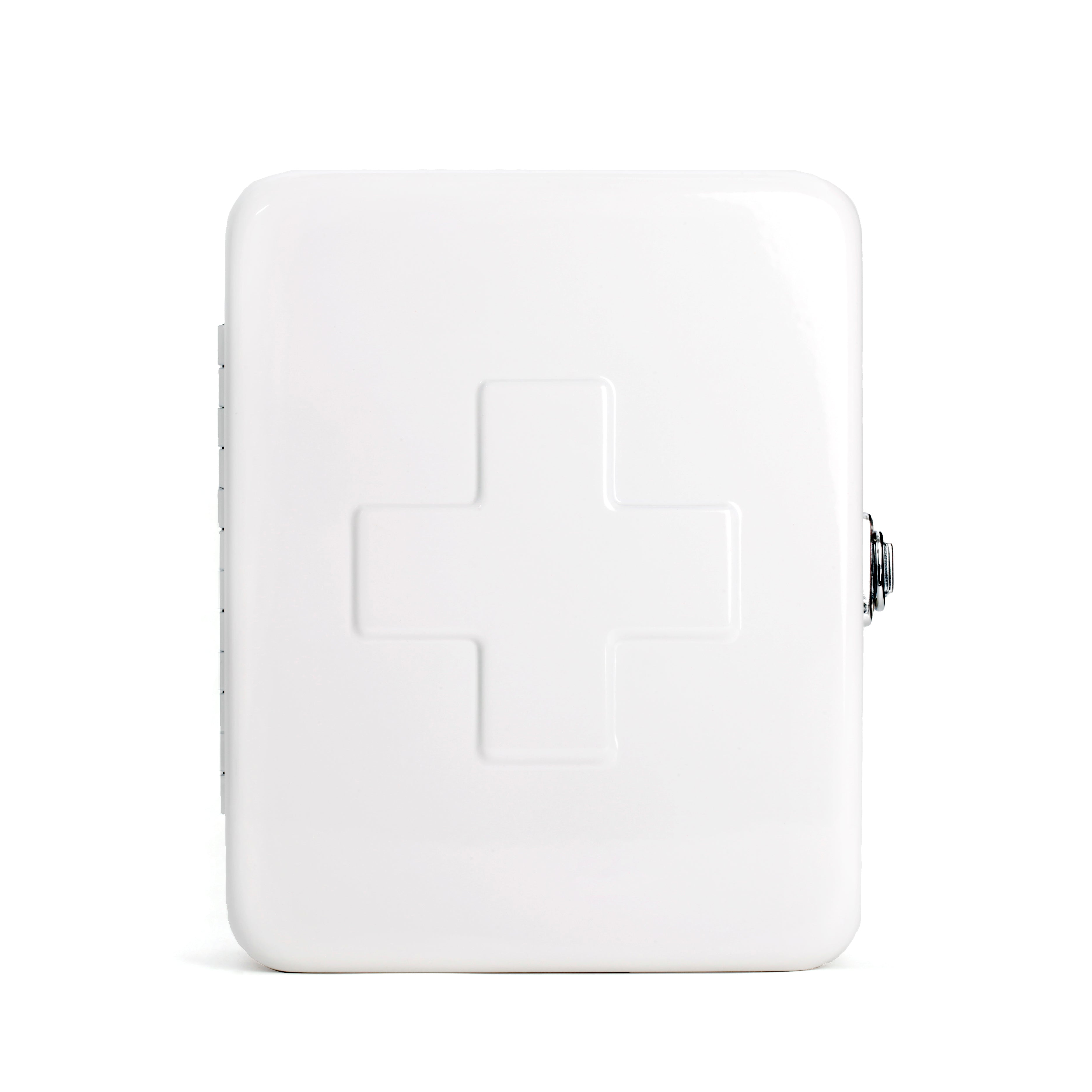 Premium White First Aid Kit - Compact & Portable Emergency Medical Supplies for Home, Car, Office, and Travel Safety