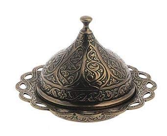Handmade Turkish Tea Set - Authentic Green Zamzam Serving Glasses with Saucer, Tray and Spoon - Perfect for Traditional Tea Ceremonies, Home Decor & Gift Giving