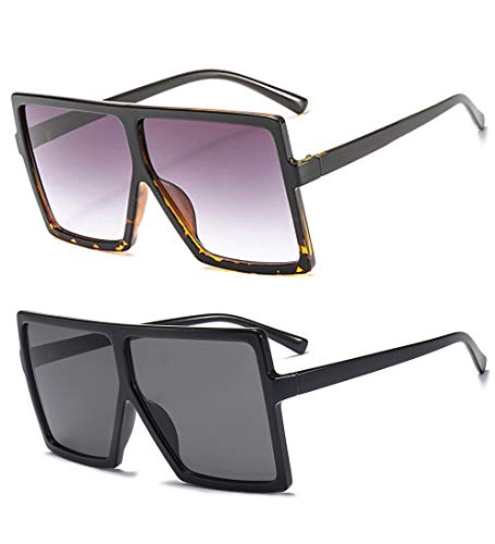E,2pcs-black + Leopard