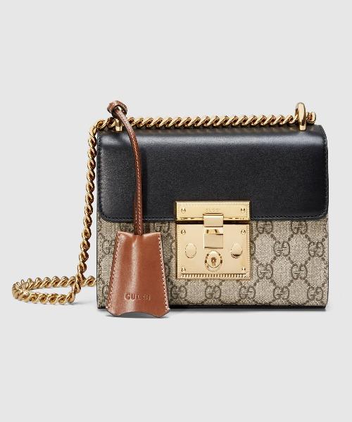 Gucci Padlock Small GG Supreme Canvas Shoulder Bag Black/Brown - Luxury Crossbody Purse for Women, Fashion Designer Handbag for Daily Use, Work, Travel & Special Occasions