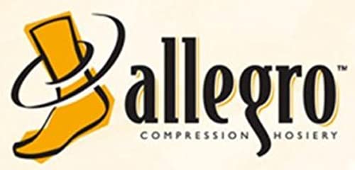 Allegro 30-40 mmHg Knee High Compression Socks for Women & Men - Medical Grade Support Stockings for Varicose Veins, Edema, Post-Surgery Recovery - Comfortable Surgical Hosiery for Travel, Work & Daily Wear