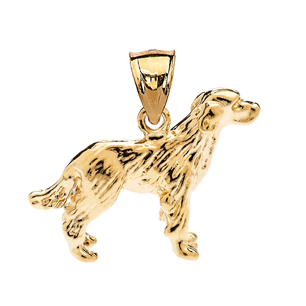14K Solid Yellow Gold Labrador Charm Pendant Necklace for Women - Perfect Gift for Dog Lovers, Birthday, Anniversary & Everyday Wear