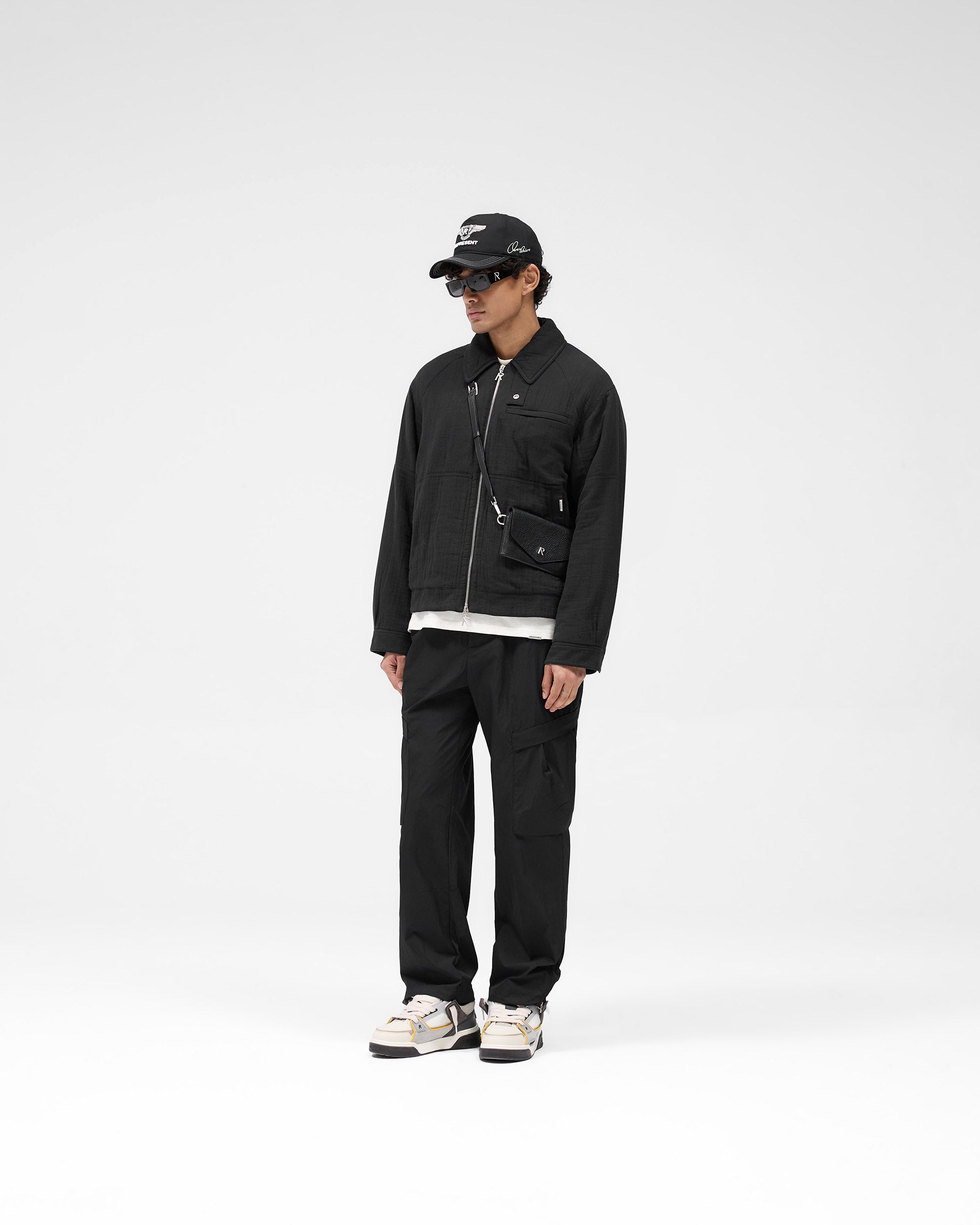 Crinkle Trucker Jacket for Men & Women - Stylish Black Denim Jacket with Wrinkled Texture | Perfect for Casual Outfits, Streetwear & Fall Layering