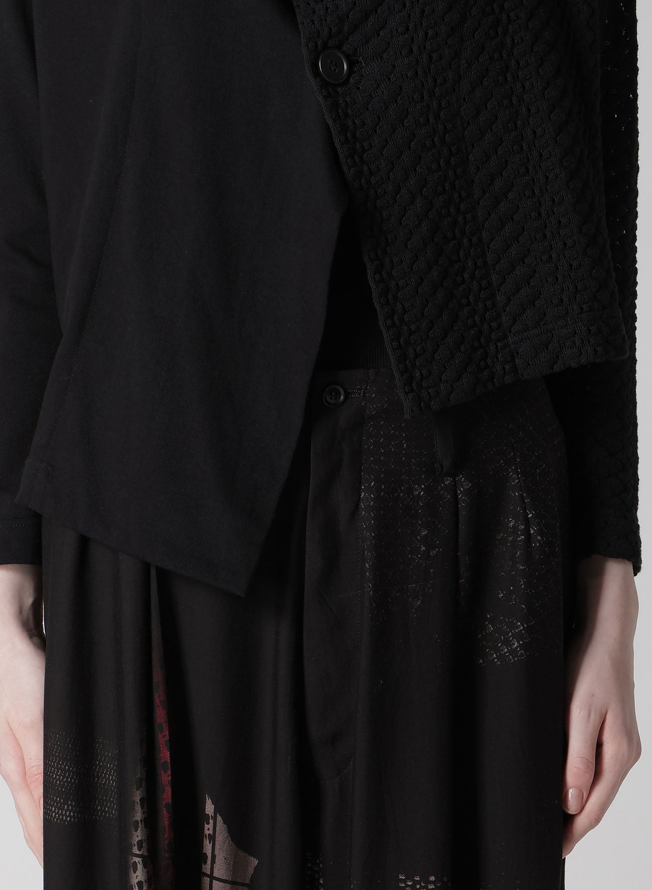 Stylish Cotton Jersey & Lace Off-Neck 3-Button Jacket for Women - Perfect for Office Wear, Casual Outings & Spring Layering