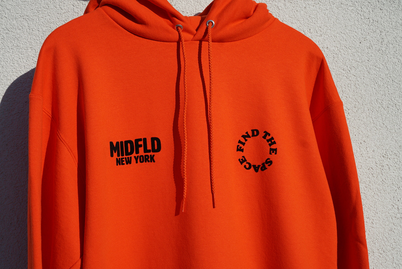 Champion™ Find the Space Double Logo Hoodie - Orange | Men's & Women's Casual Pullover Sweatshirt for Streetwear, Gym & Lounge Wear
