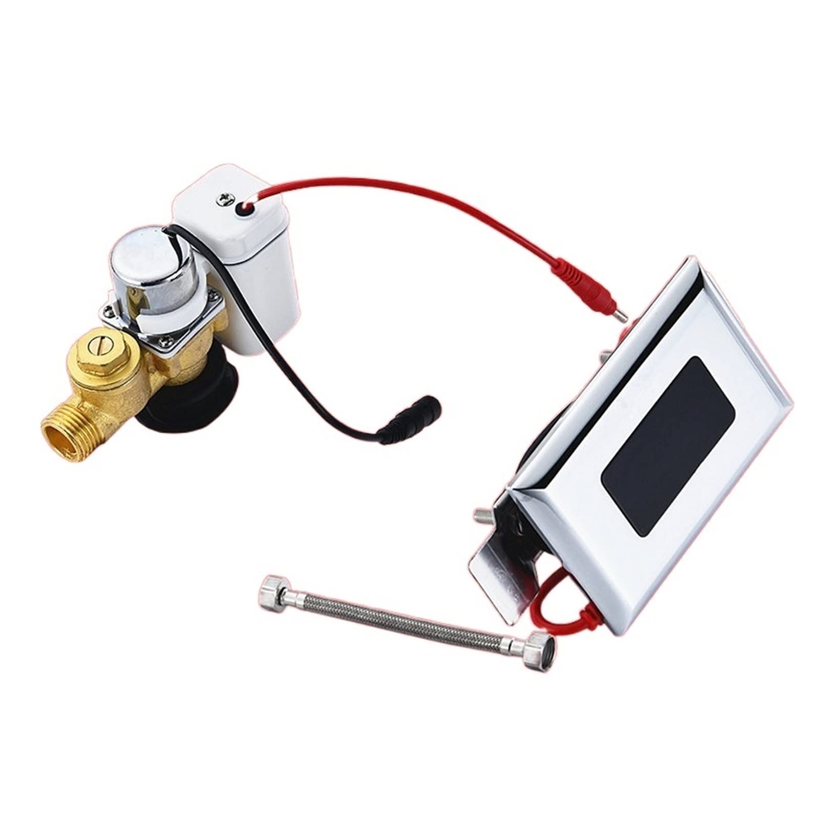 VOREAL Automatic Infrared Sensor Urinal Flush Valve - Ceramic Concealed Toilet Solenoid Valve Accessory (DC Urinal B) | Ideal for Commercial Restrooms, Public Washrooms & Water-Saving Facilities