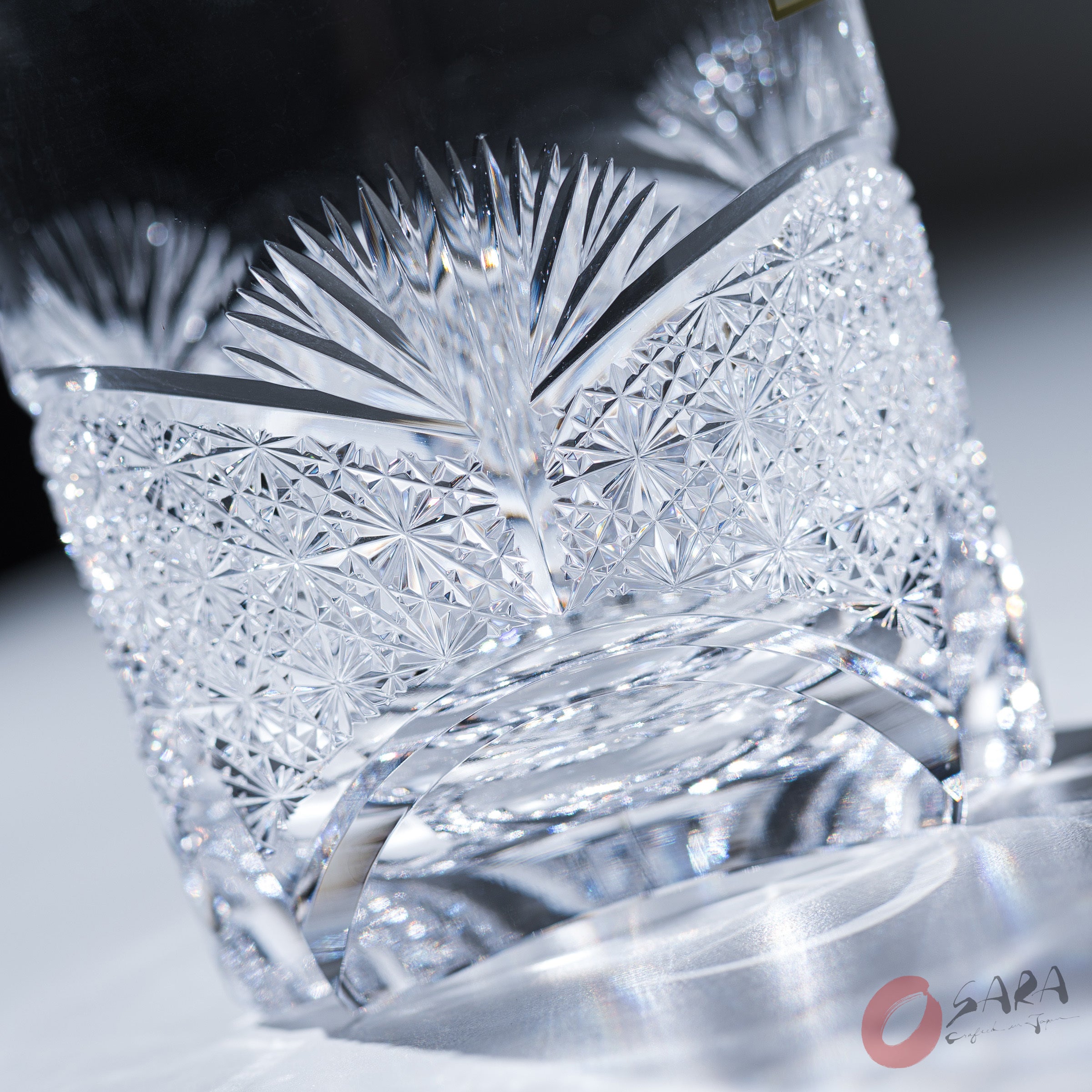 Premium KAGAMI Crystal Japanese Handmade Whiskey Glass Set - 370ml Elegant Tumbler for Bourbon, Scotch & Cocktails - Perfect for Home Bar, Gifts & Special Occasions