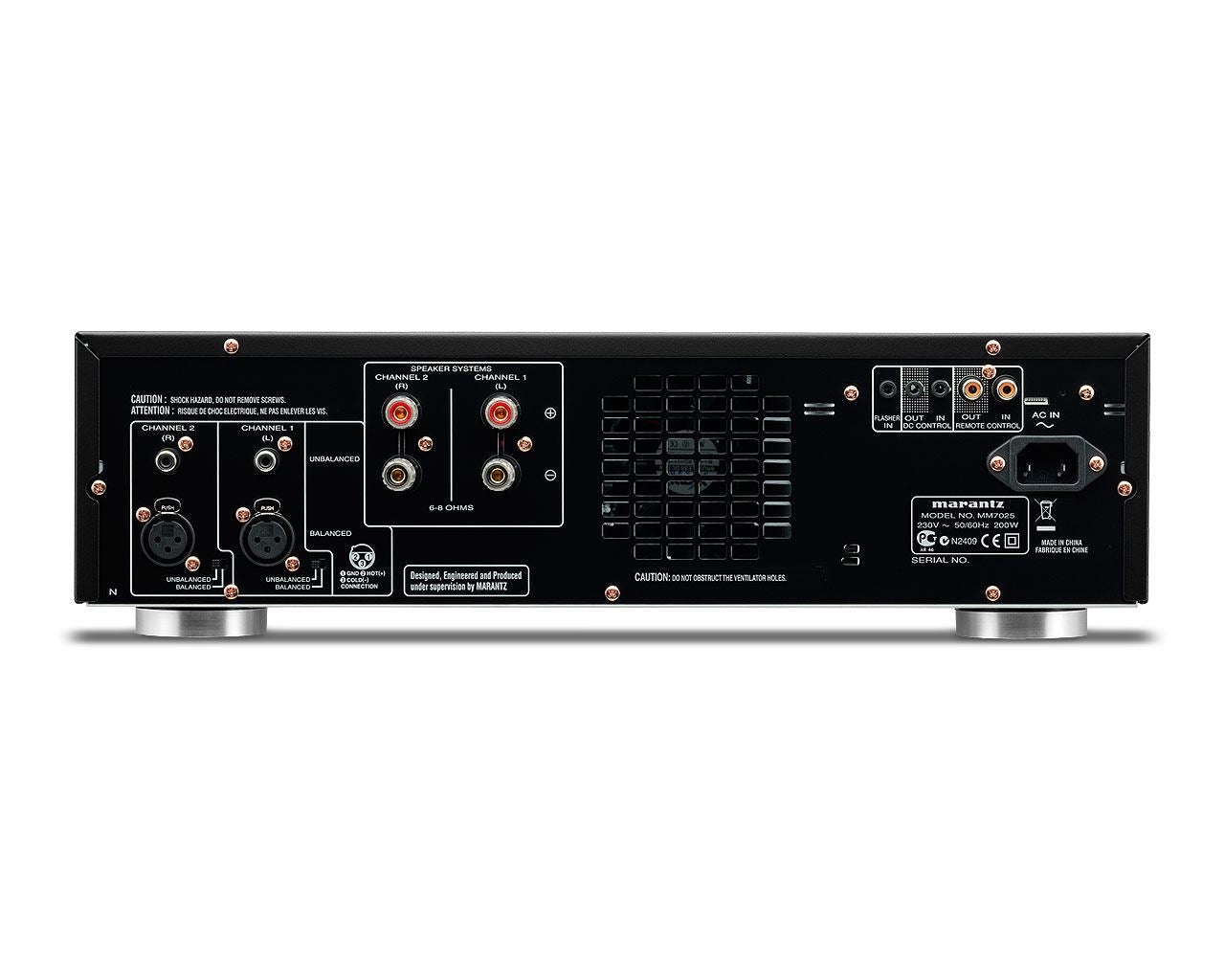 Marantz MM7025 2-Channel Power Amplifier - High-Performance Stereo Audio Amplifier for Home Theater & Music Systems