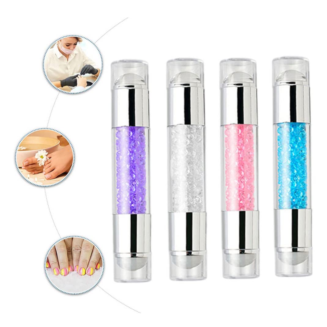 Professional Nail Art Stamper Kit with French Nail Stamp Plates & Polish Patterns - Purple Nail Printing Tool for DIY Manicure at Home or Salon