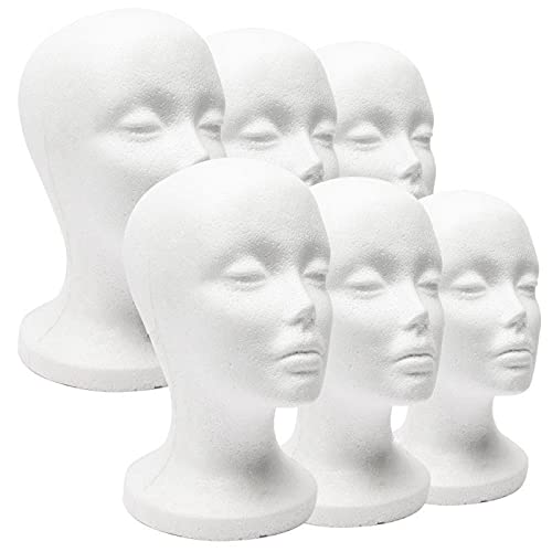 Eduuyvee Foam Mannequin Head for Display - Sunglasses, Eyeglasses, Hats, Caps & Headphones Holder - Perfect for Retail Stores, Boutiques & Fashion Displays
