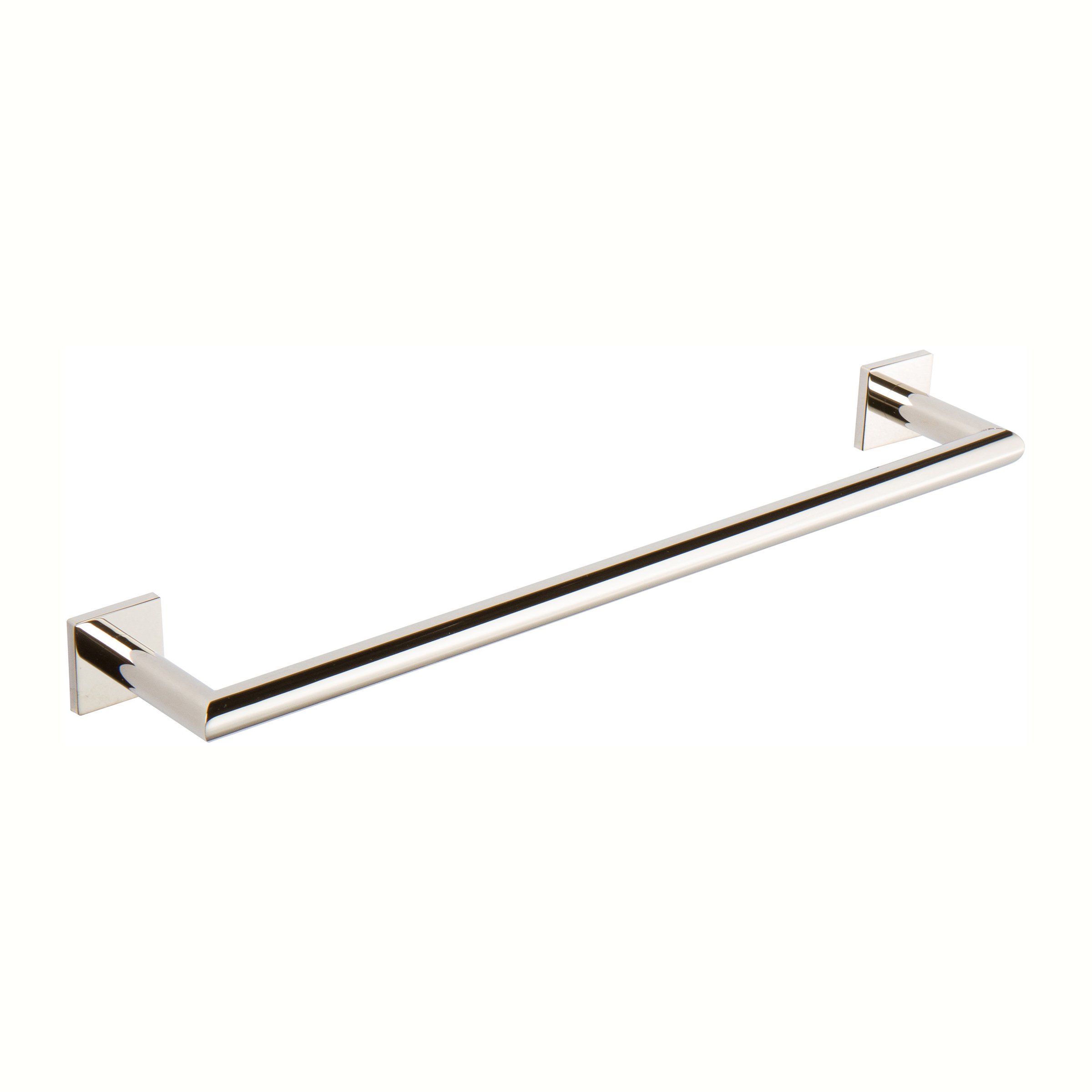 5303/PN Dyad 24 Inch Towel Bar in Polished Nickel - Modern Bathroom Towel Rack for Hand & Bath Towels - Perfect for Bathroom, Spa & Guest Room Organization