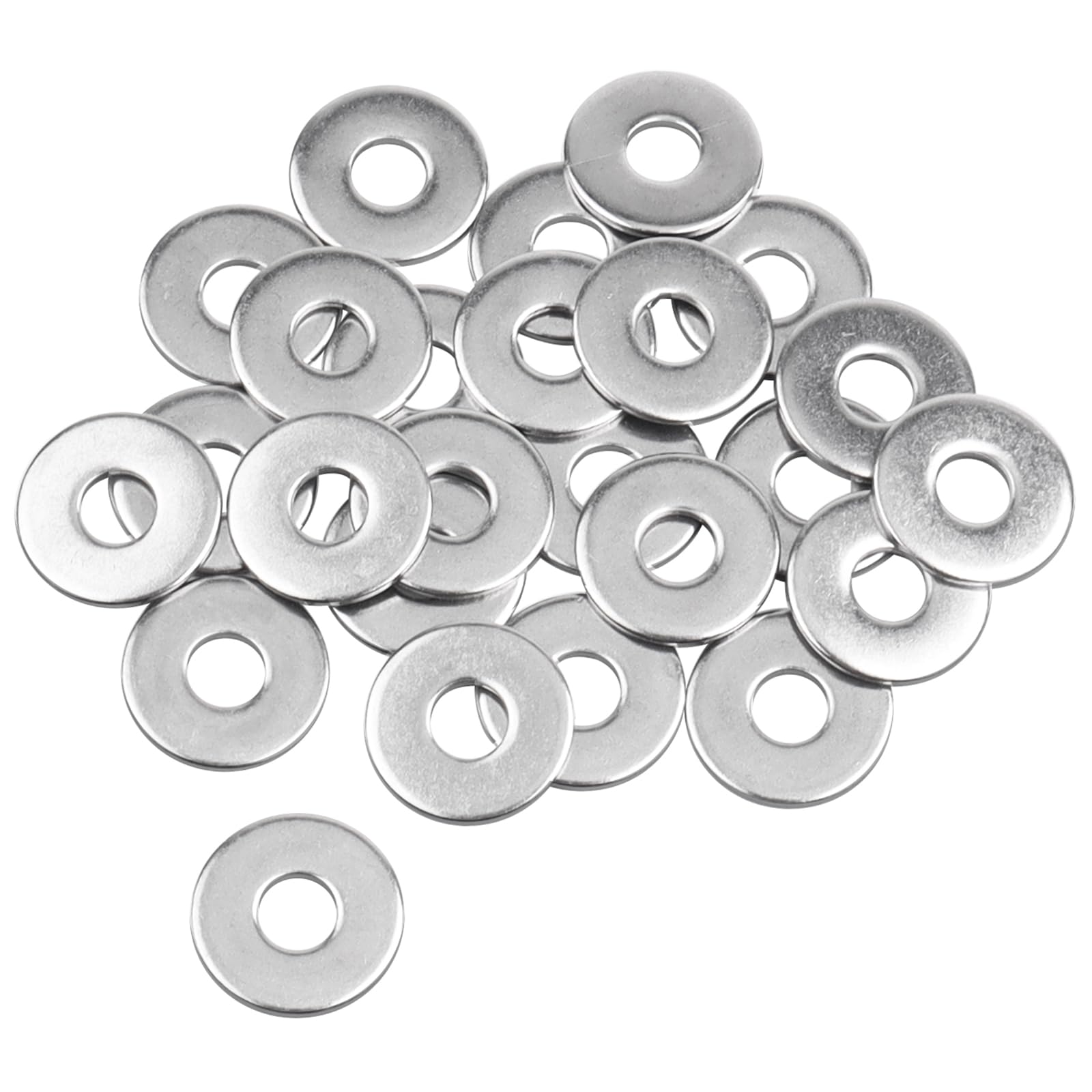 M6 Flat Washers 20Pcs - 18mm 304 Stainless Steel Washers for M6 Screws, Bolts & Nuts - Ideal for Furniture Assembly, Machinery, and DIY Projects