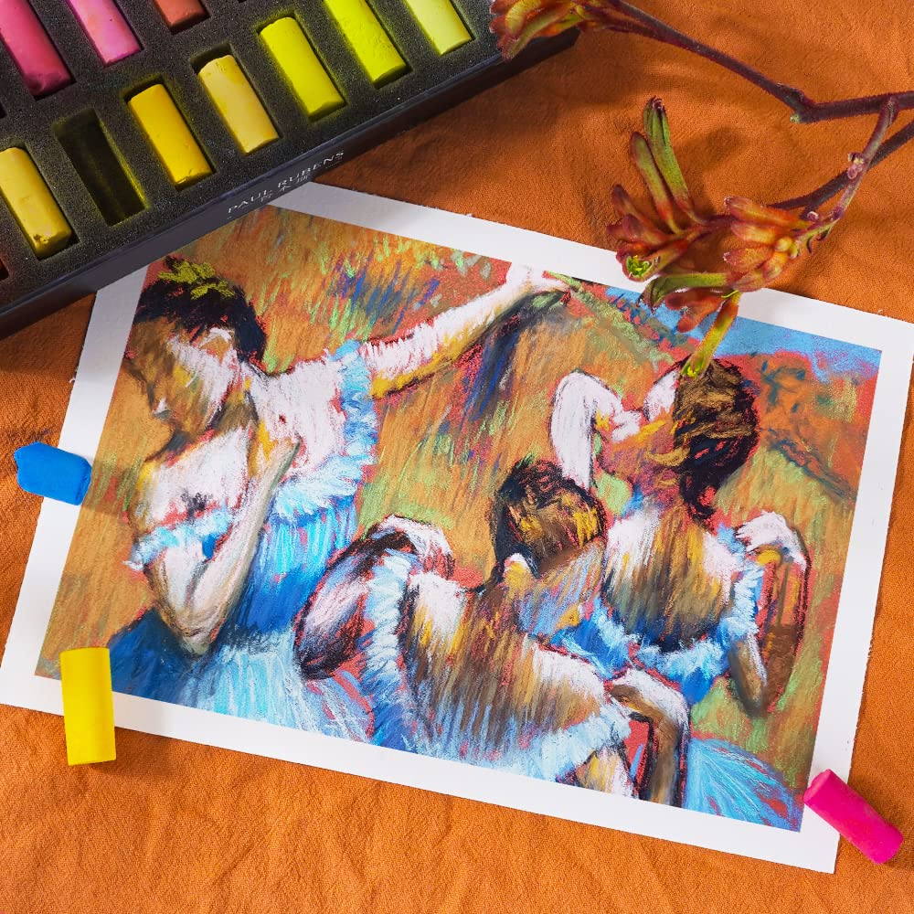 Paul Rubens 36 Colors Professional Soft Pastels Set - Non Toxic Handmade Chalk Pastels for Painting, Drawing & Blending | Premium Art Supplies for Artists & Beginners | Perfect for Sketching, Landscape Art & DIY Crafts
