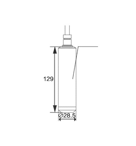 DC 24V Submersible Liquid Level Sensor Transmitter - 4-20mA Output Water Level Detector for Industrial Tanks, Pools, and Hydroponic Systems