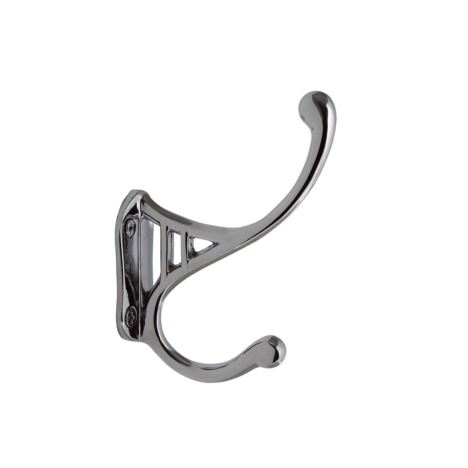 Vintage Style Coat Hook - Bright Chrome Finish for Hanging Jackets, Hats & Bags | Perfect for Entryway, Bedroom & Bathroom Organization