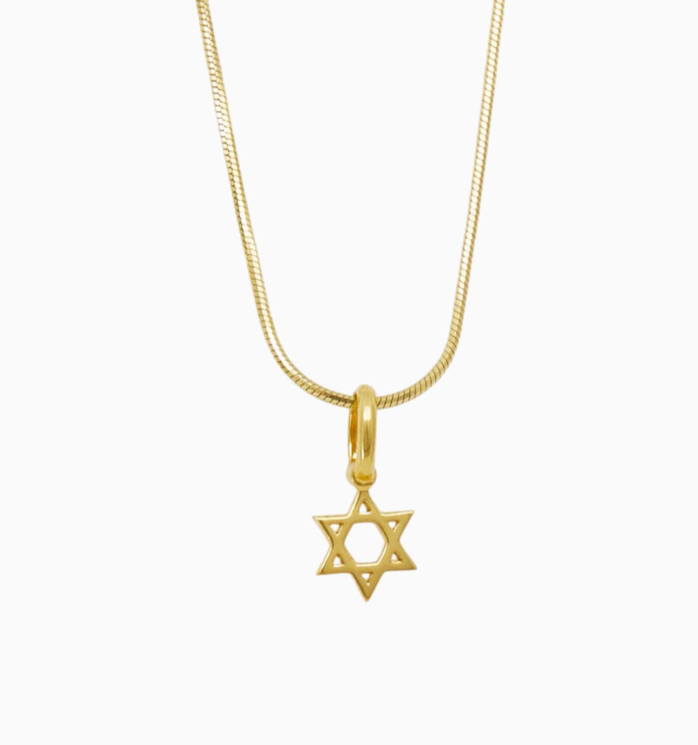 Star of David Charm Pendant Necklace - 925 Sterling Silver Jewish Jewelry for Men & Women - Perfect for Hanukkah, Bar Mitzvah & Everyday Wear