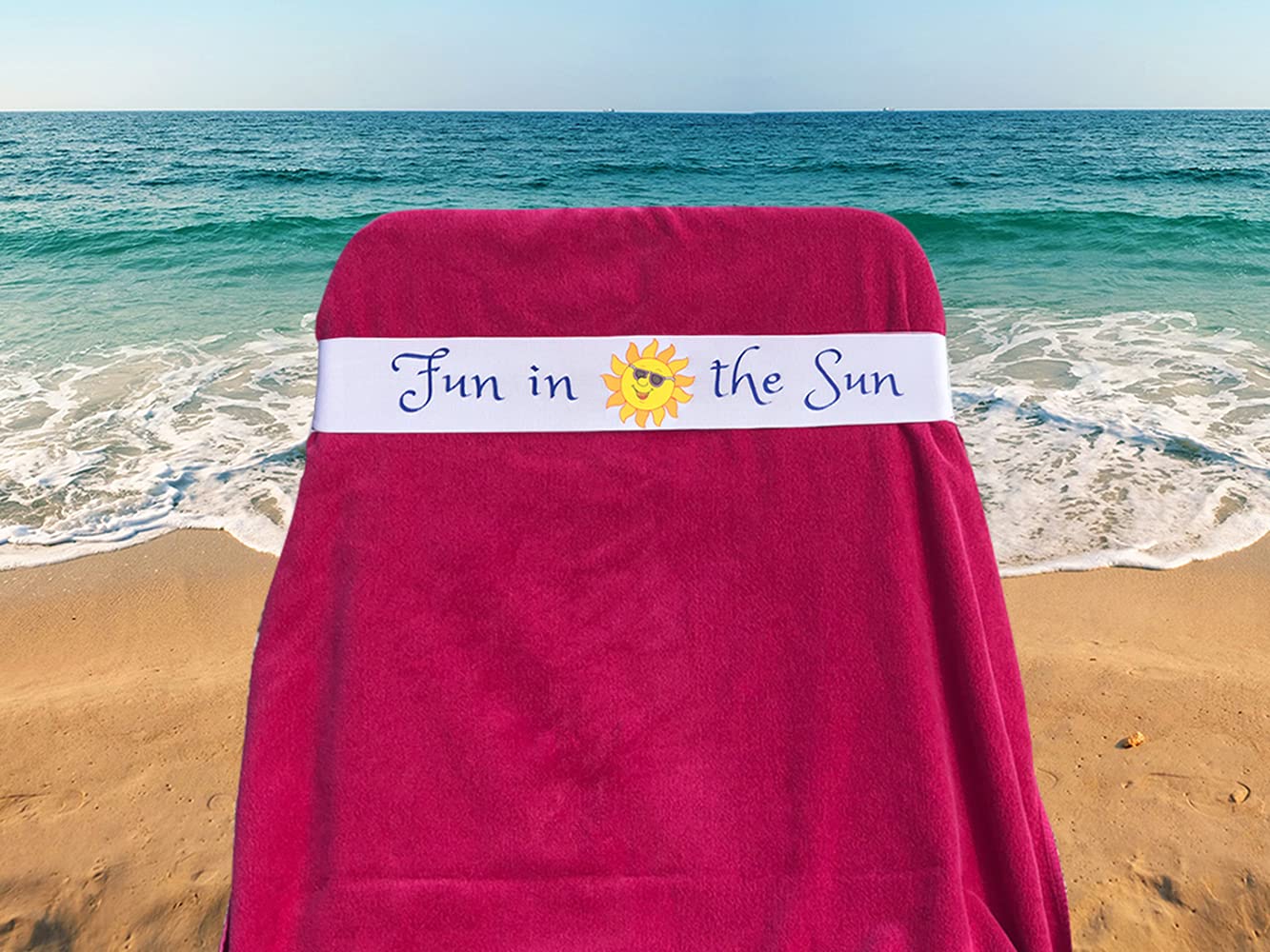 **Jackster Beach Towel Band Set (4 Pack) - Elastic Towel Strap for Pool, Beach, Lounge & Cruise Chairs - Secure Your Towel Anywhere - Perfect for Sunbathing, Travel & Outdoor Relaxation**