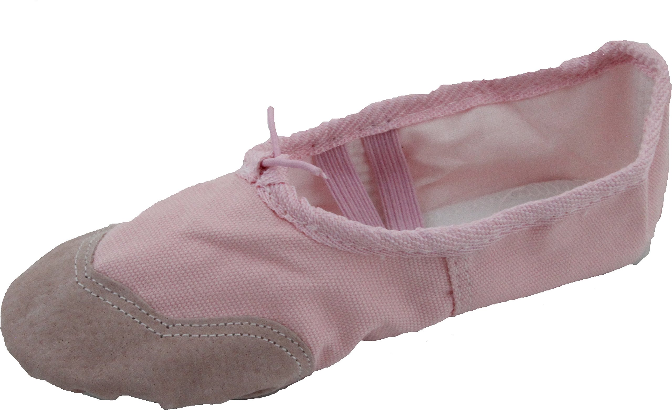 Girl's Pink Ballet Flats - Comfortable Soft Leather Dance Shoes for Toddlers & Kids | Perfect for Ballet Class, Recitals & Dress-Up Play