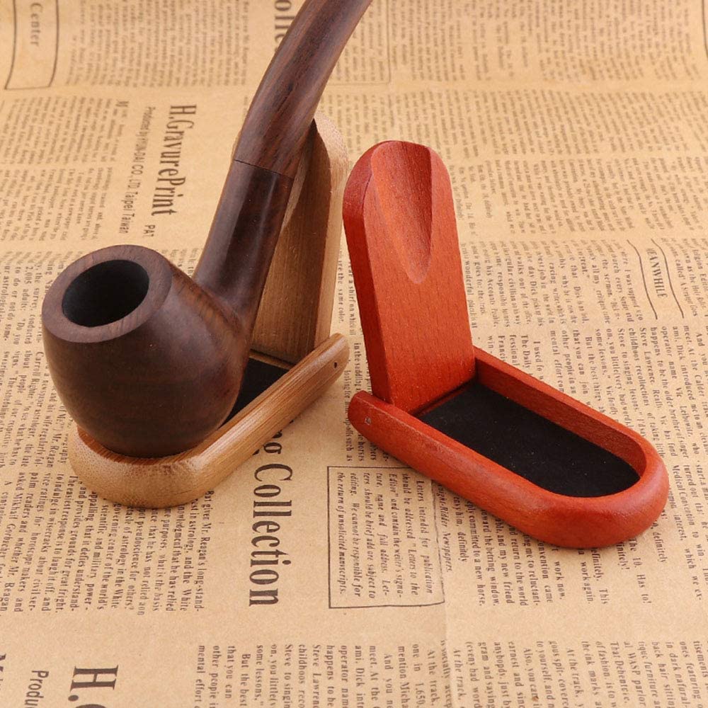 Portable Foldable Tobacco Pipe Stand Holder - Cigar & Pipe Display Rack with Tool Kit - Perfect for Travel, Home Decor, and Pipe Enthusiasts