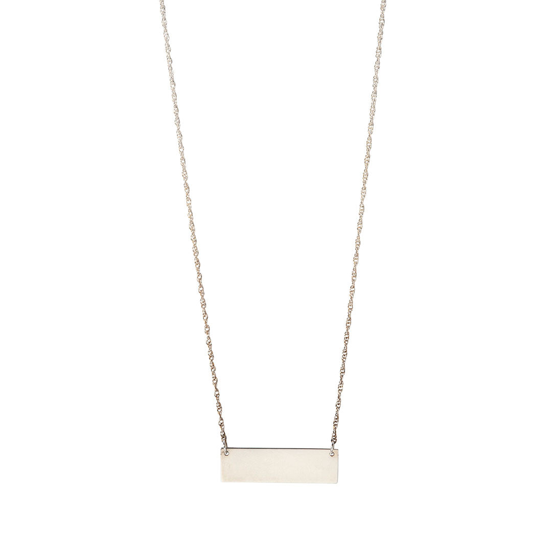 925 Sterling Silver Bar Pendant Necklace for Women - Minimalist Layering Chain Jewelry Gift for Birthday, Anniversary & Everyday Wear