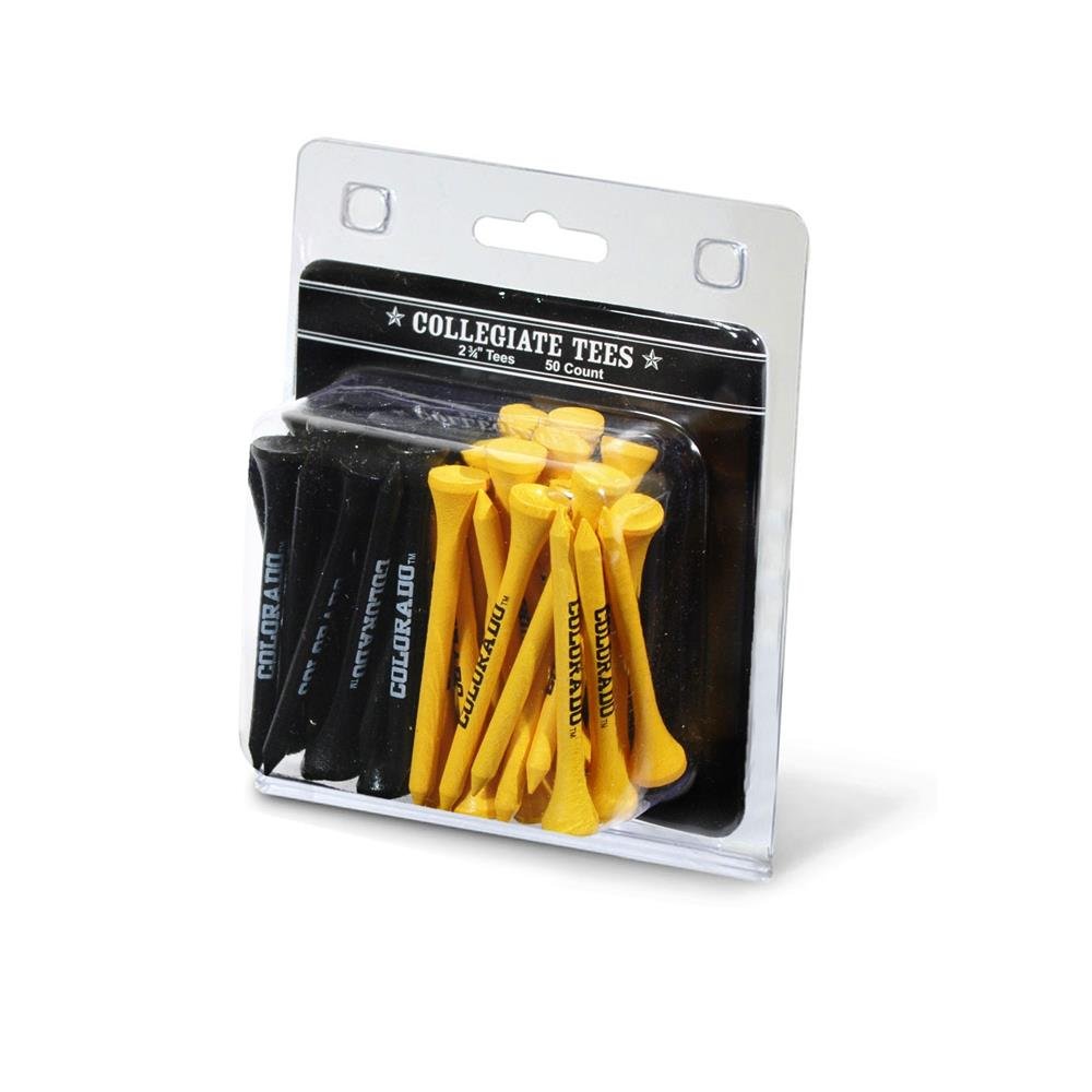 Team Golf NCAA Premium Golf Tees - Pack of 50 | Durable Plastic Tees for Driving Range & Course Play | Perfect for College Golf Tournaments & Practice Sessions
