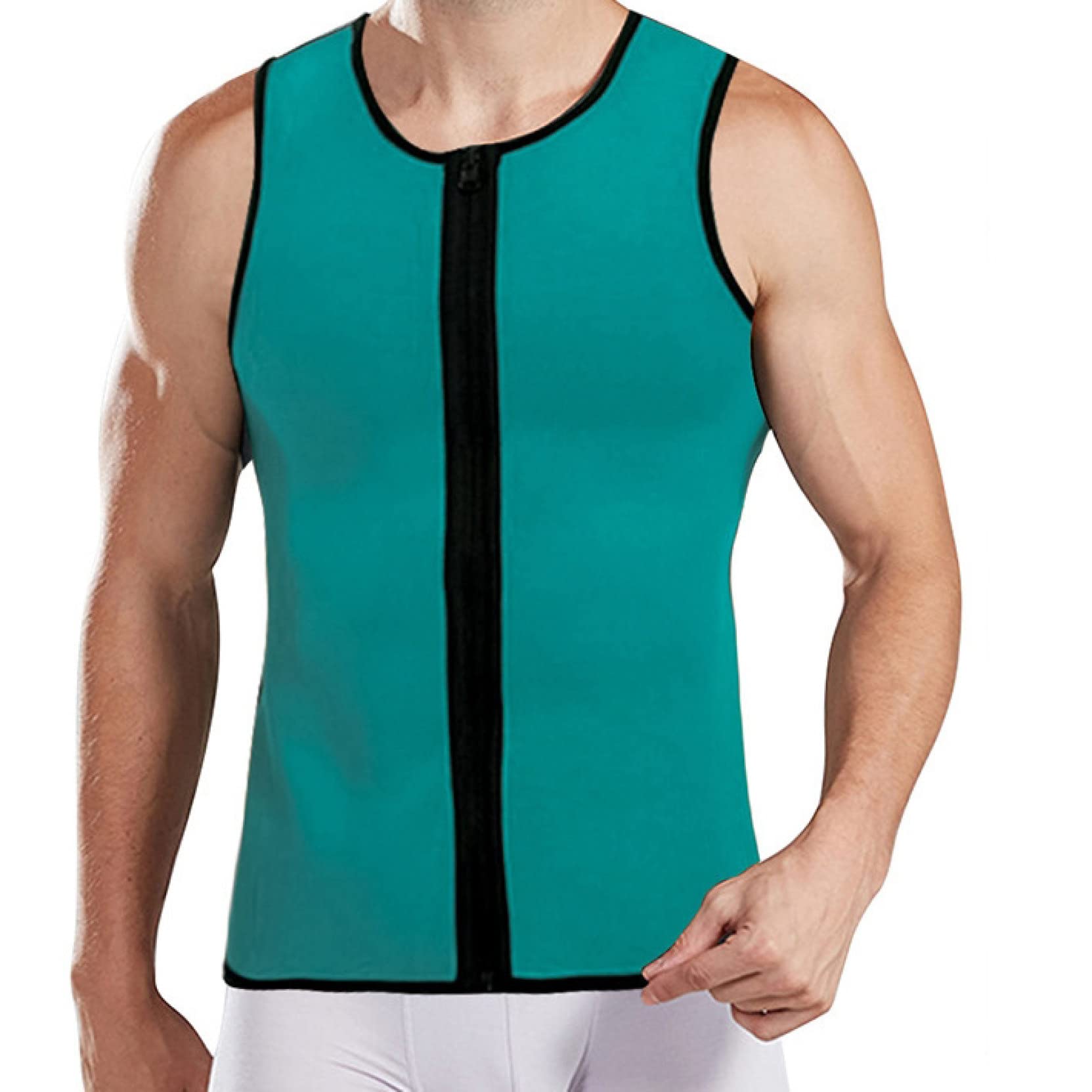 EBRICON Men's Body Shaper Slimming Belt & Vest - Waist Trainer for Fat Burning, Sweat Waist Corset, Abdomen Shapewear - Perfect for Workout, Gym & Weight Loss