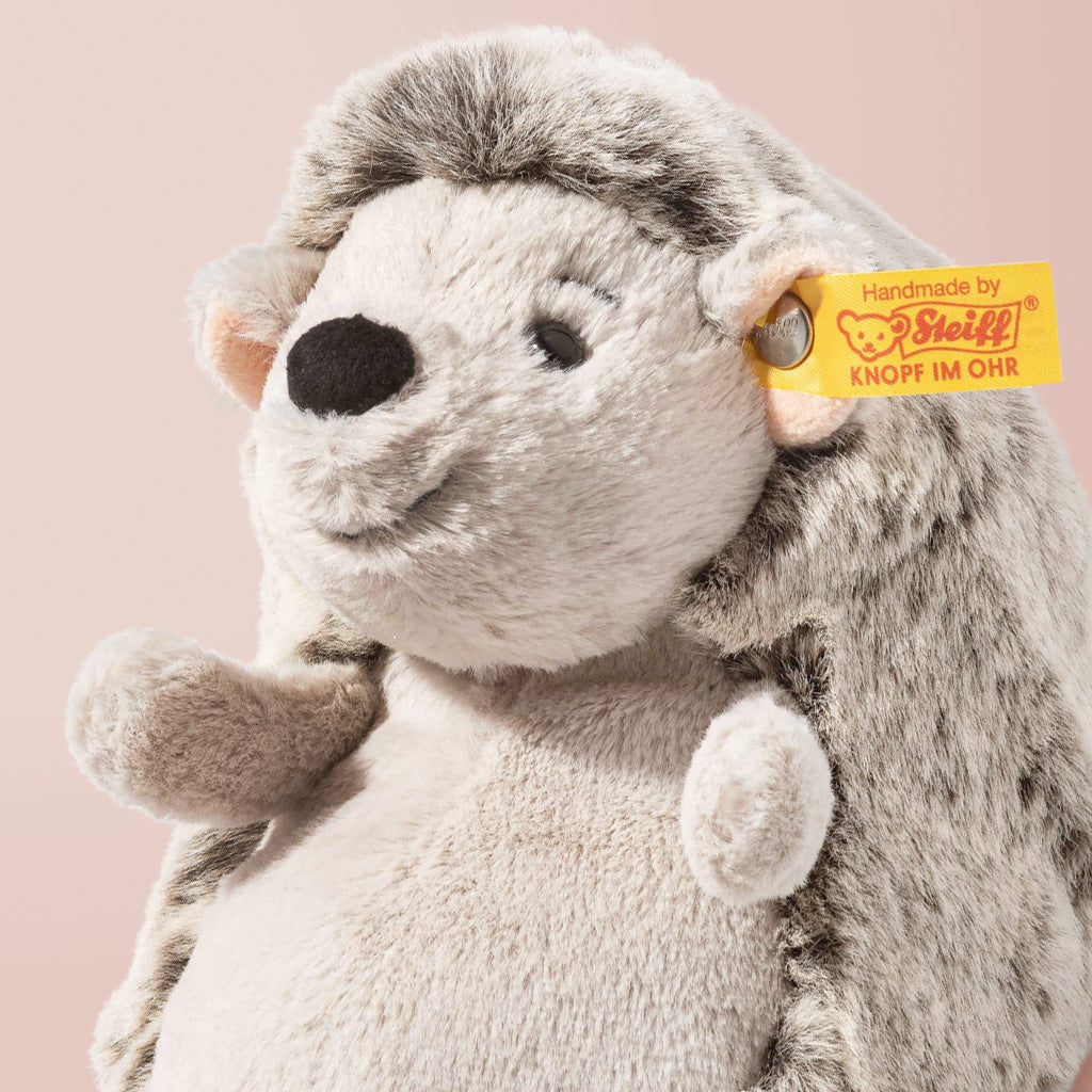 Steiff Hedgy Hedgehog Plush Toy & Woodland Muslin Baby Blanket Gift Set - Perfect for Newborns, Showers & Nursery Decor