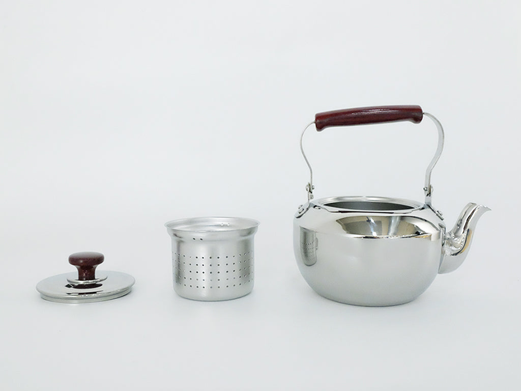 Premium Gyokkodo Stainless Steel Tea Pot - Durable & Rust-Proof for Home, Office, or Gifts - Perfect for Loose Leaf Tea, Herbal Infusions & Iced Tea Brewing