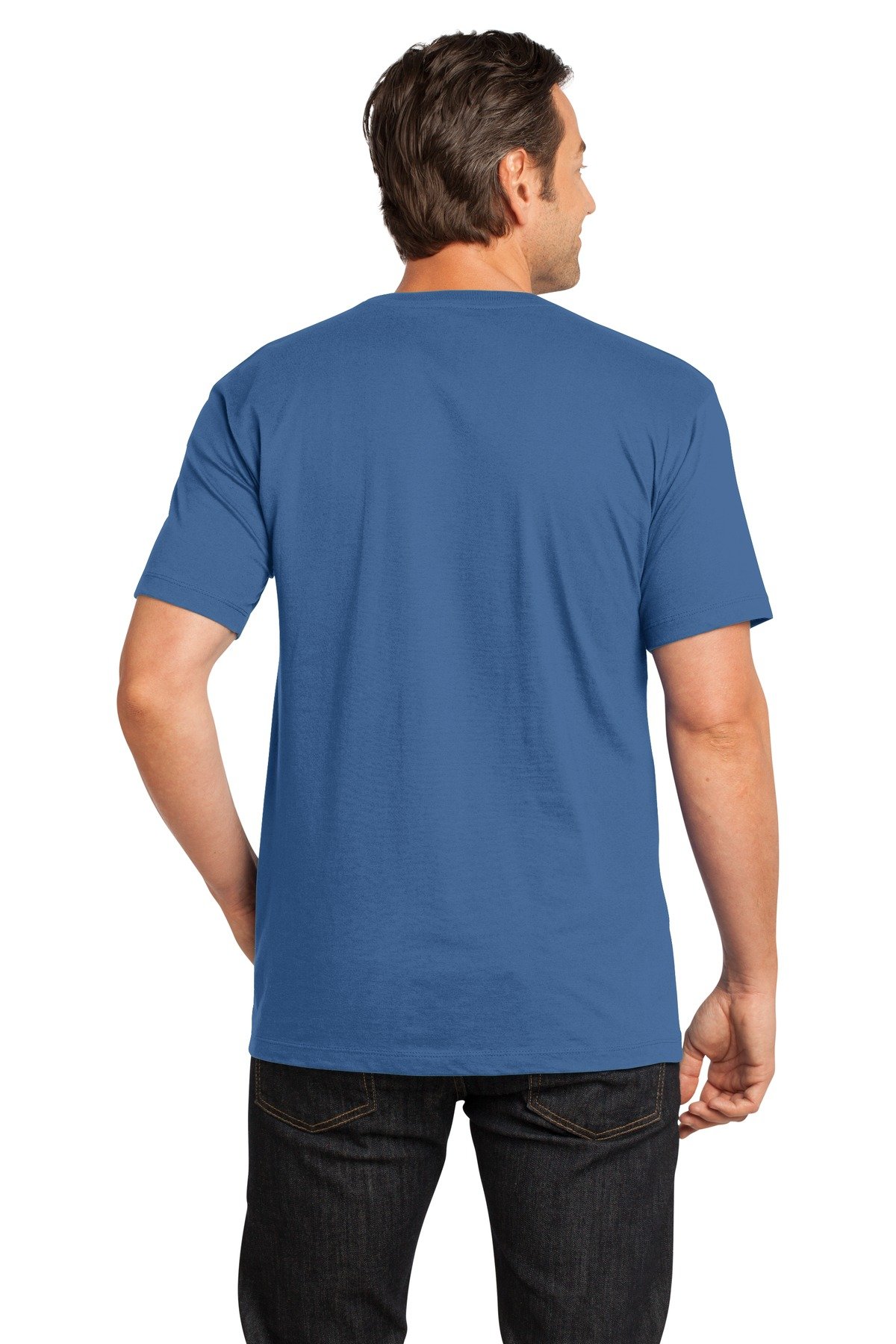 District Made Men's Perfect Weight Crew Tee DT104 - Soft Comfortable Cotton Blend T-Shirt for Casual Wear, Gym & Everyday Outfits