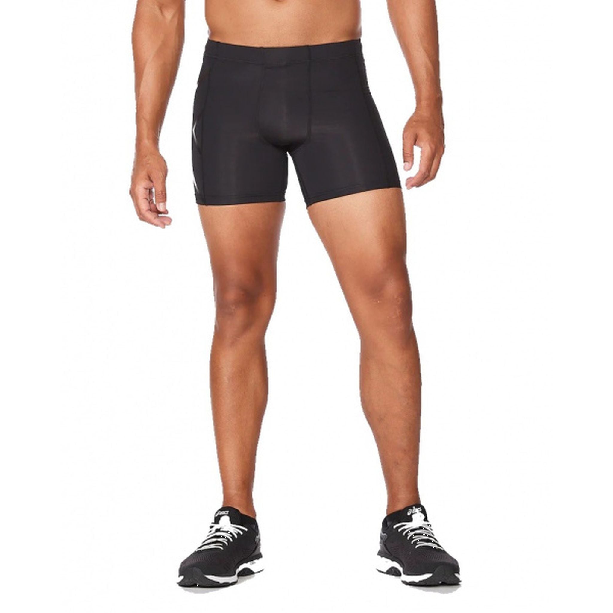 2XU Men's TR2 Compression 1/2 Shorts - Performance Running & Workout Shorts for Athletes - Ideal for Marathon Training, Gym Sessions & Recovery