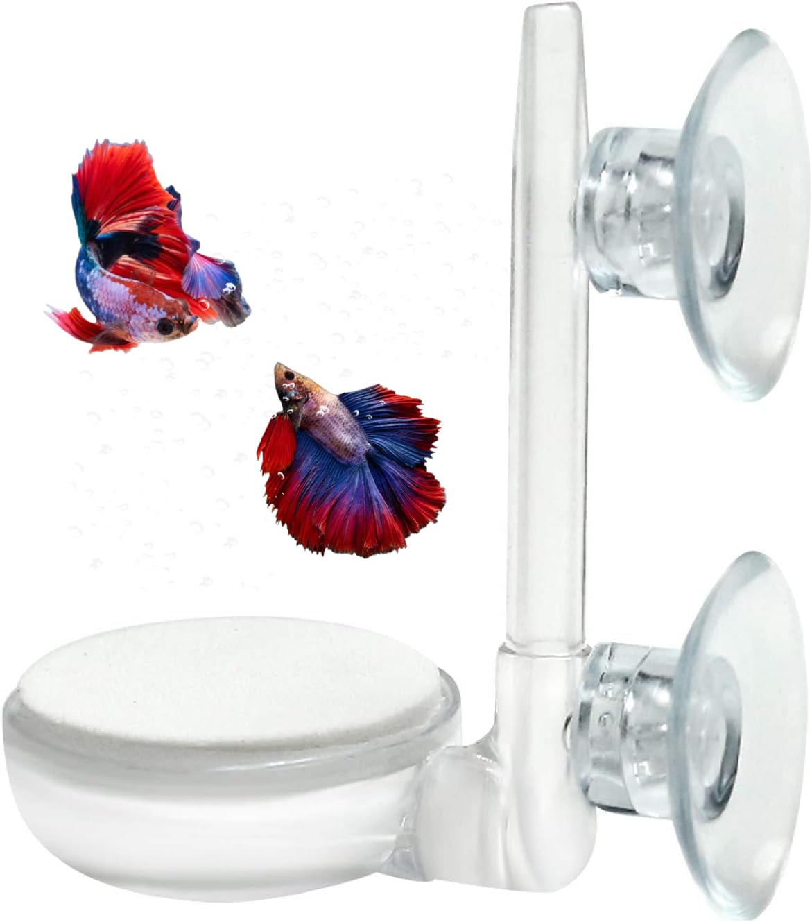 UPETTOOLS Aquarium Air Stone Kit - Nano Bubble Diffuser with Control Valve for Betta Fish & Small Tanks | Ultra Quiet, High Oxygen Dissolution | Creates Micro Bubbles for Healthy Fish | Perfect for Home, Office & Classroom Aquariums