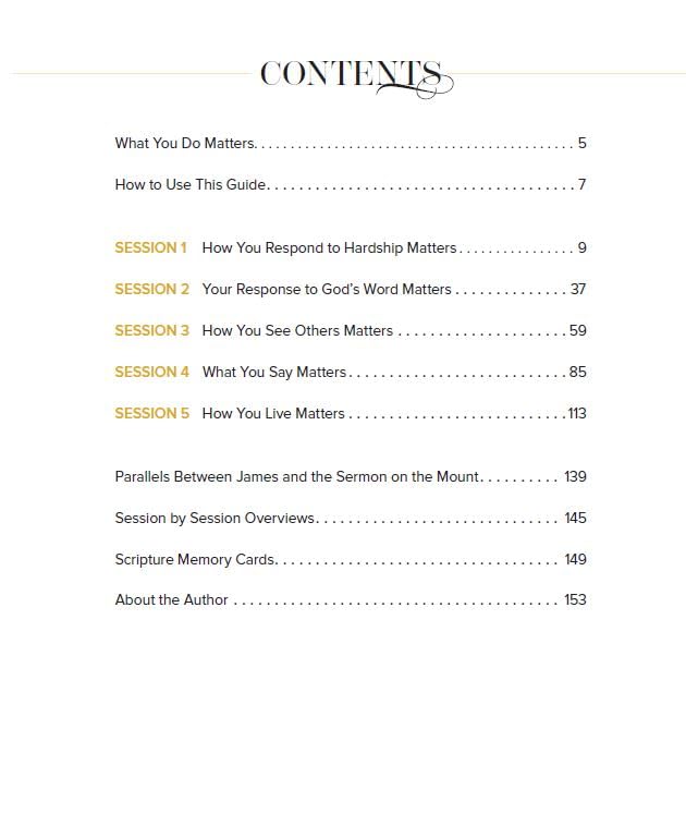 James Bible Study Guide with Streaming Video - What You Do Matters | Beautiful Word Bible Studies | Perfect for Group Devotionals & Personal Spiritual Growth