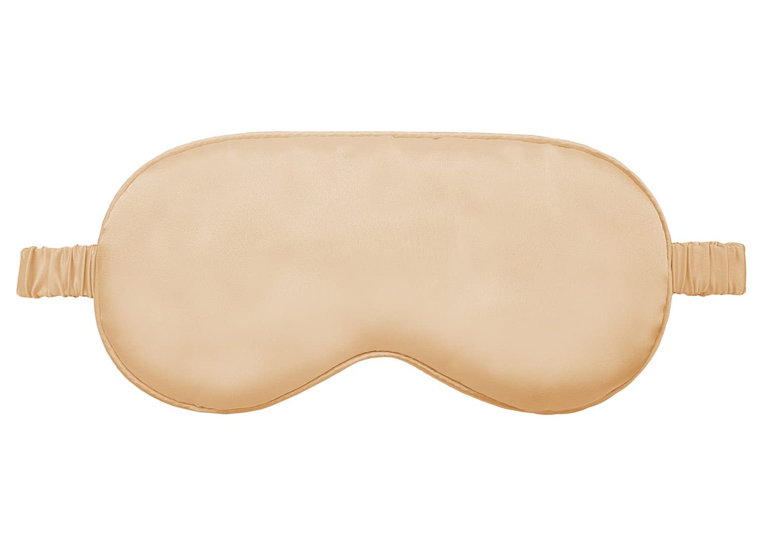 Jenna™ Silk Sleep Eye Mask for Women & Men - Soft Comfortable Eye Cover for Insomnia Relief, Meditation, Travel & Dark Circle Treatment - Light Blocking Eye Shade for Better Sleep & Relaxation (Apricot)